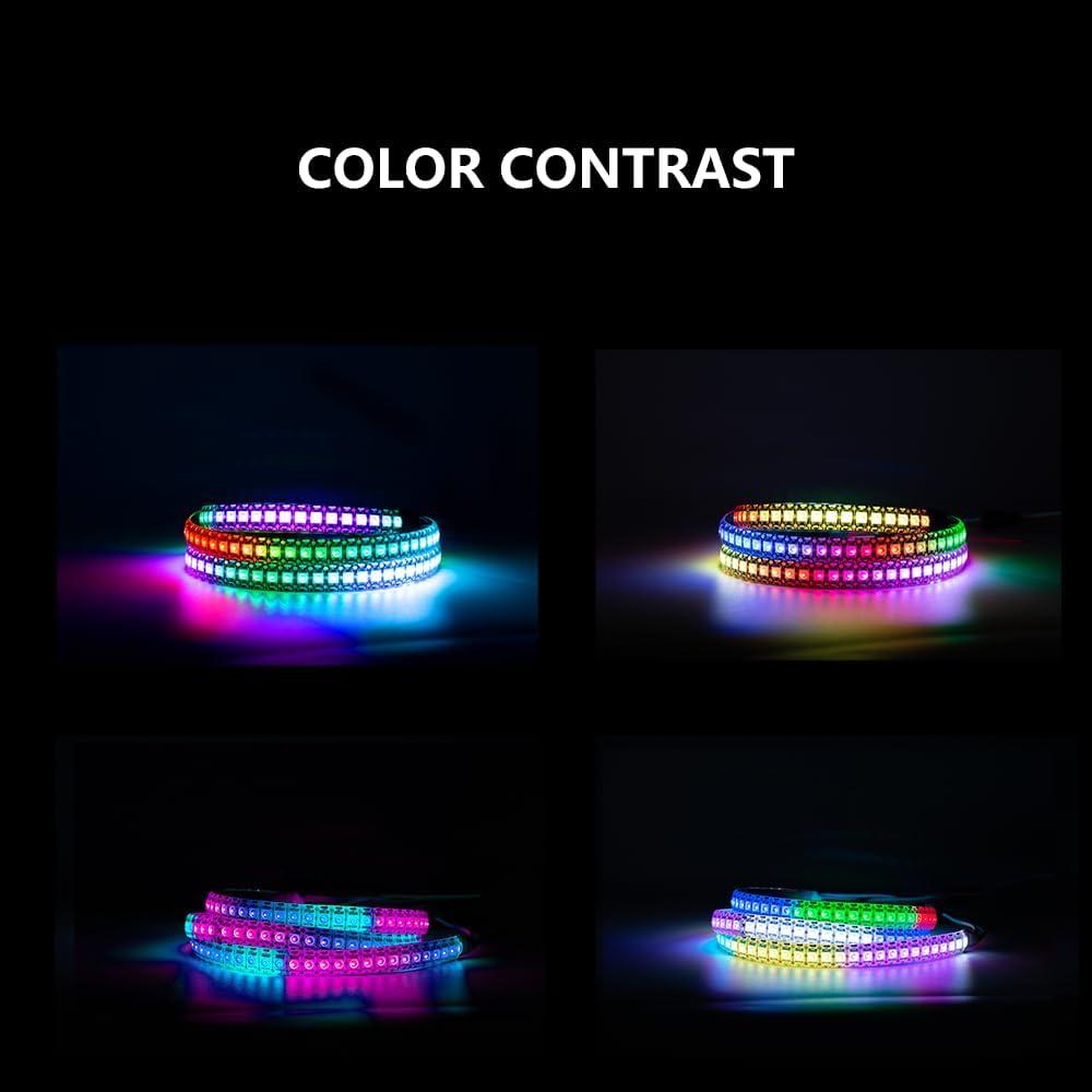 Tira LED RGB WS2812B 0.97m 144 LEDs SMD 5050 No Impermeable