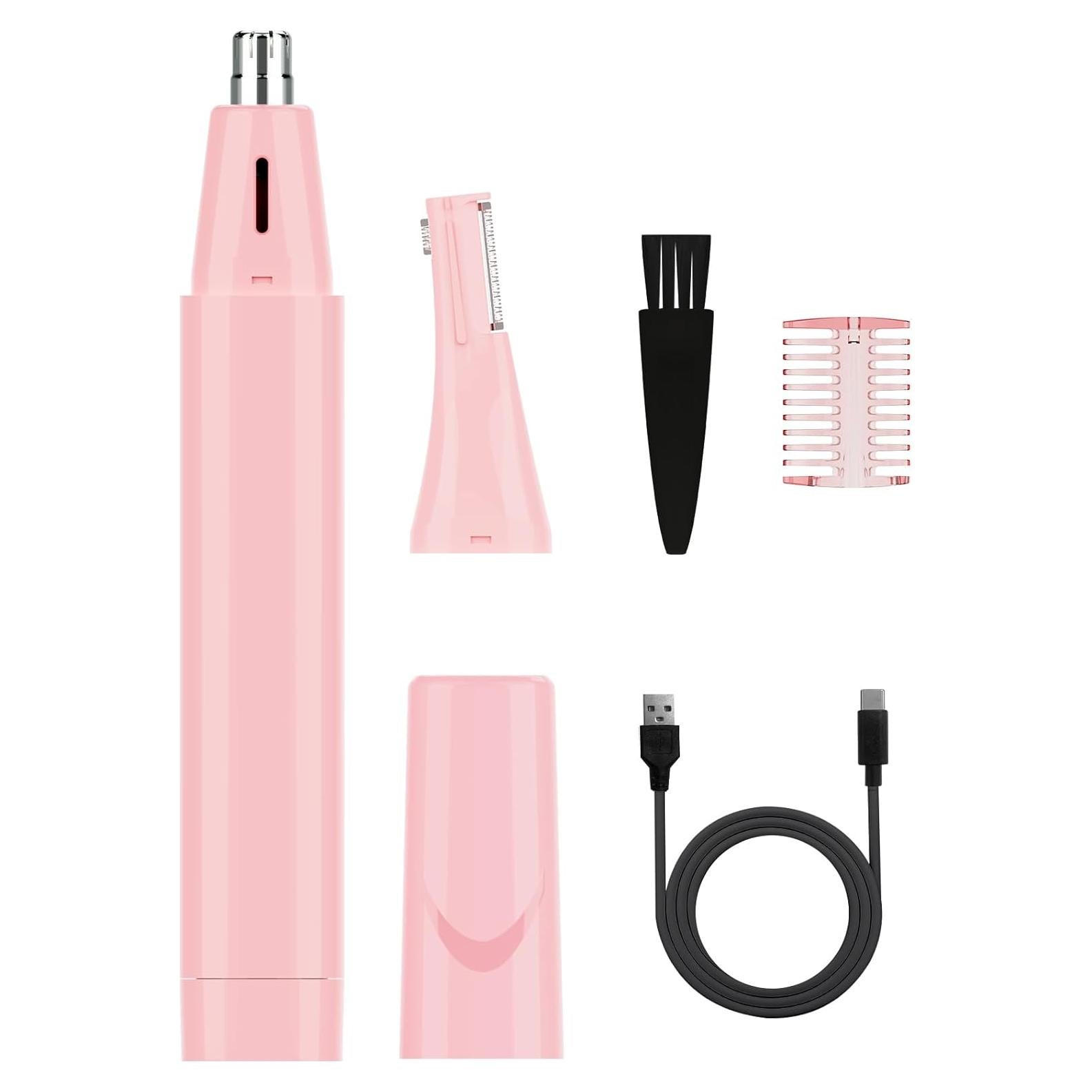 Recortador de Vello Nasal y Facial Dapsang Rosa Recargable