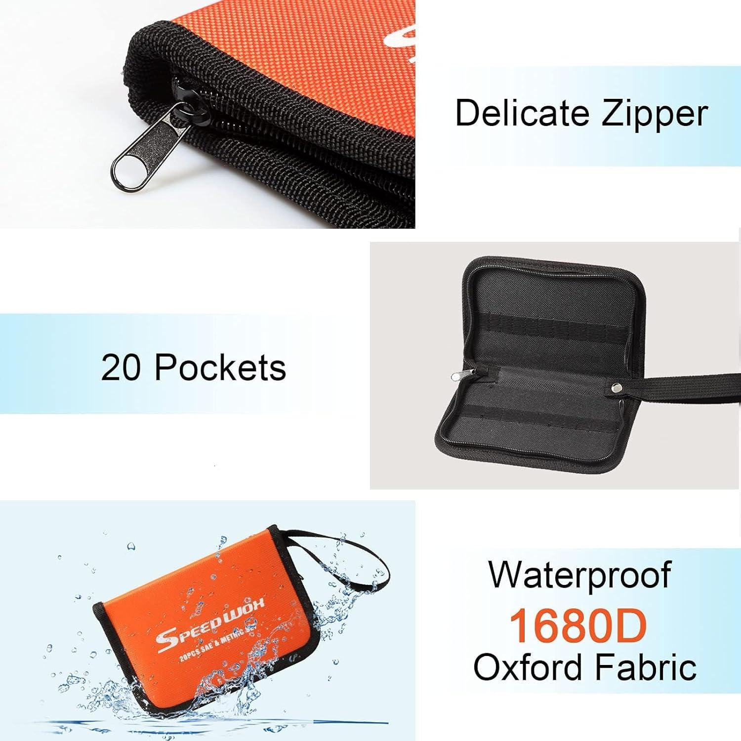 Bolsa de Almacenamiento SPEEDWOX para Llaves 20 Bolsillos Naranja