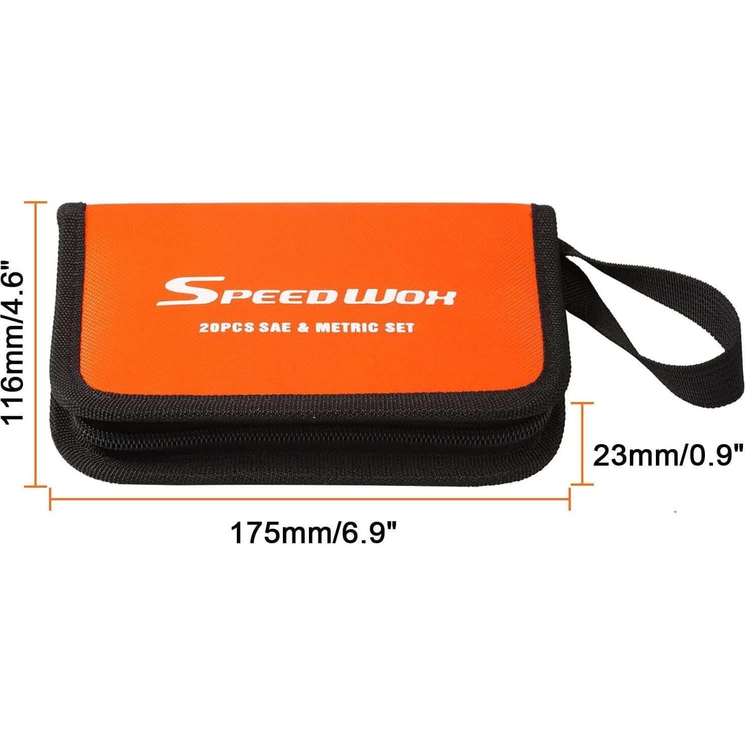 Bolsa de Almacenamiento SPEEDWOX para Llaves 20 Bolsillos Naranja