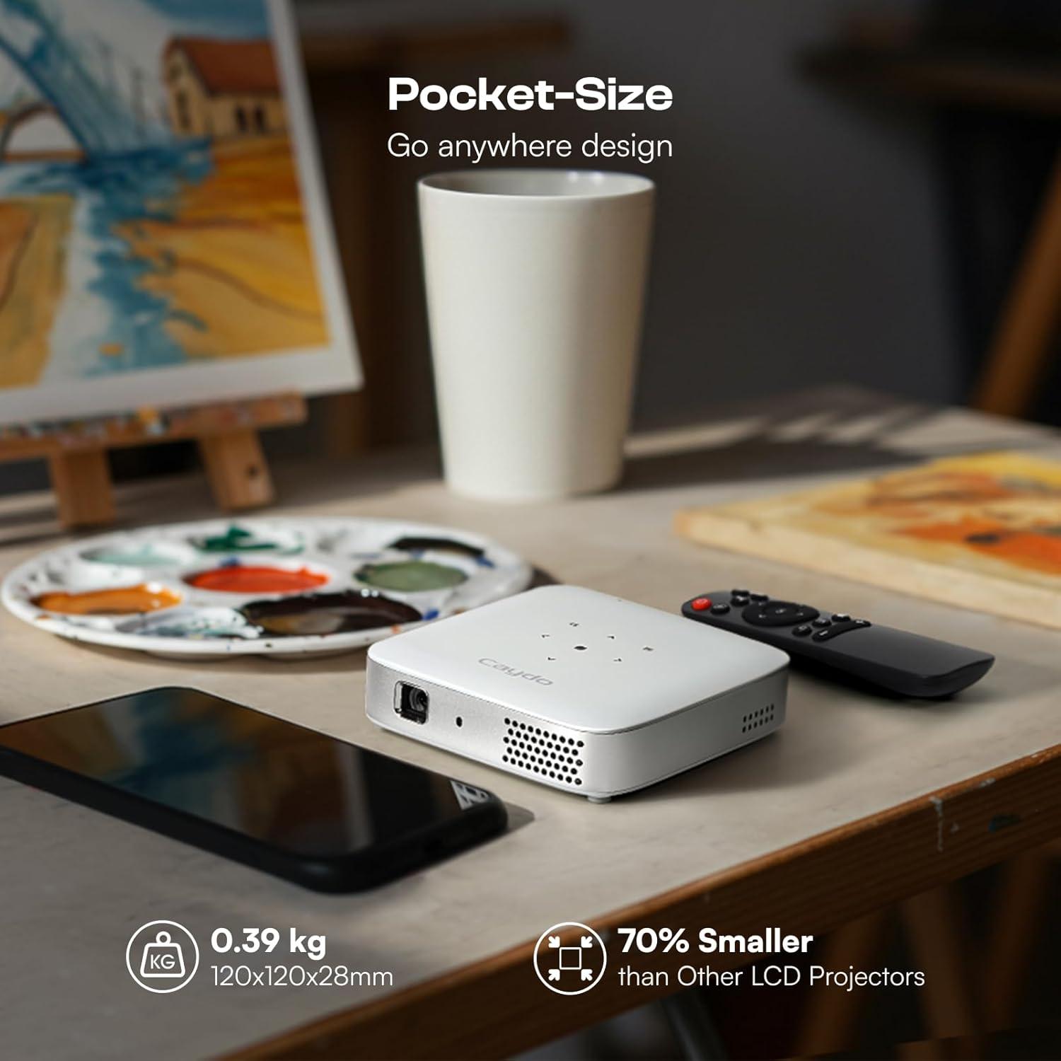 Proyector de Arte Caydo M1C DLP 4K Portátil 10-100 cm