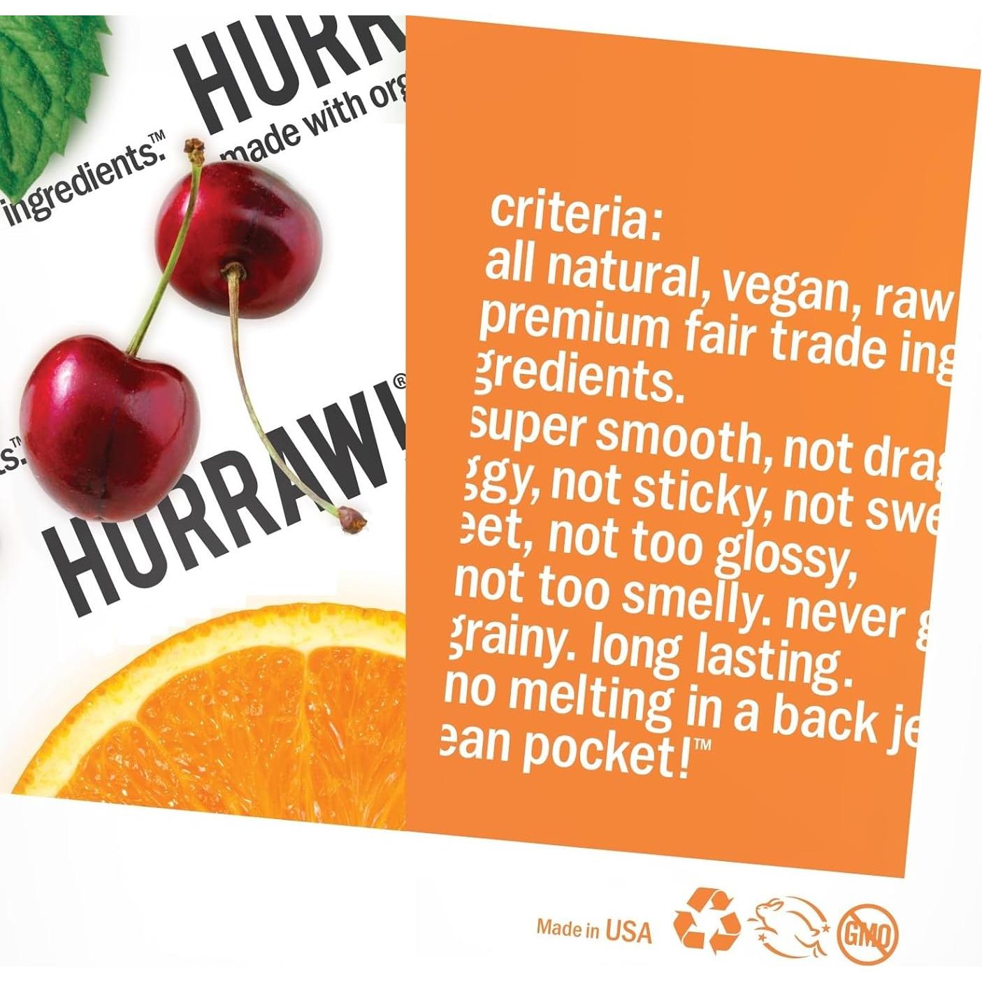 Bálsamo Labial Tinte Cereza Negra Hurraw! 2 Tubos 4.8g