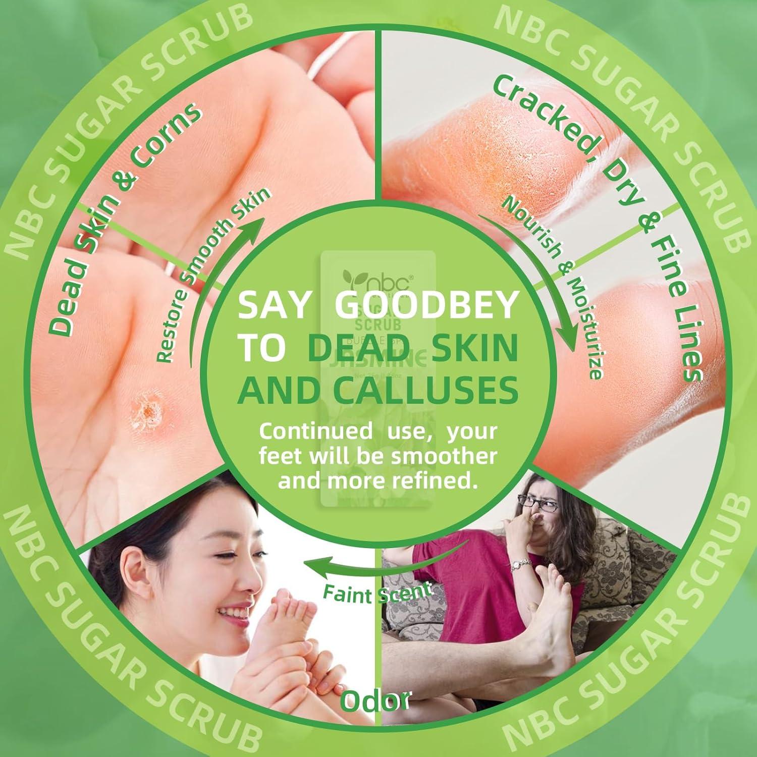 Exfoliante para Pies nbc BeautiLab Jazmín 16 Paquetes