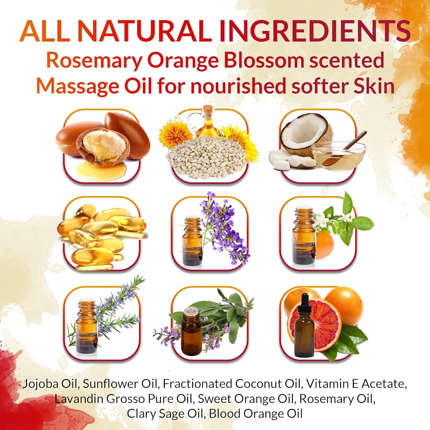 Aceite de Masaje Fox Envy 236 ml Flor de Naranjo y Romero