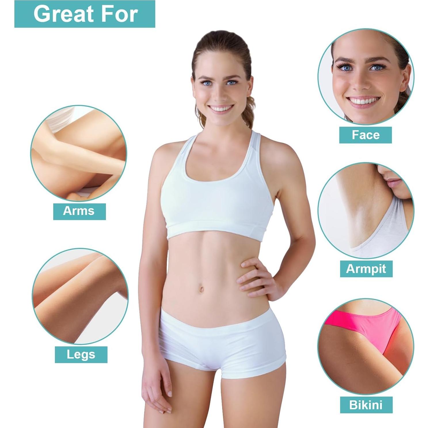 300 Tiras de Cera Charmonic para Depilación Facial y Corporal