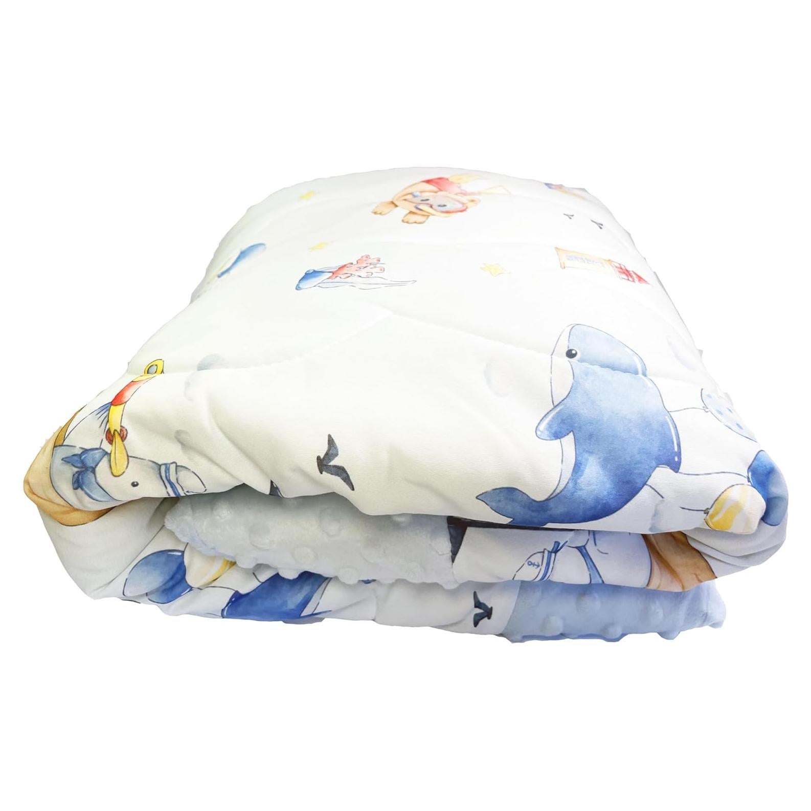 Edredón para Cuna Cuite Pumpkin Azul 149.86x119.38 cm