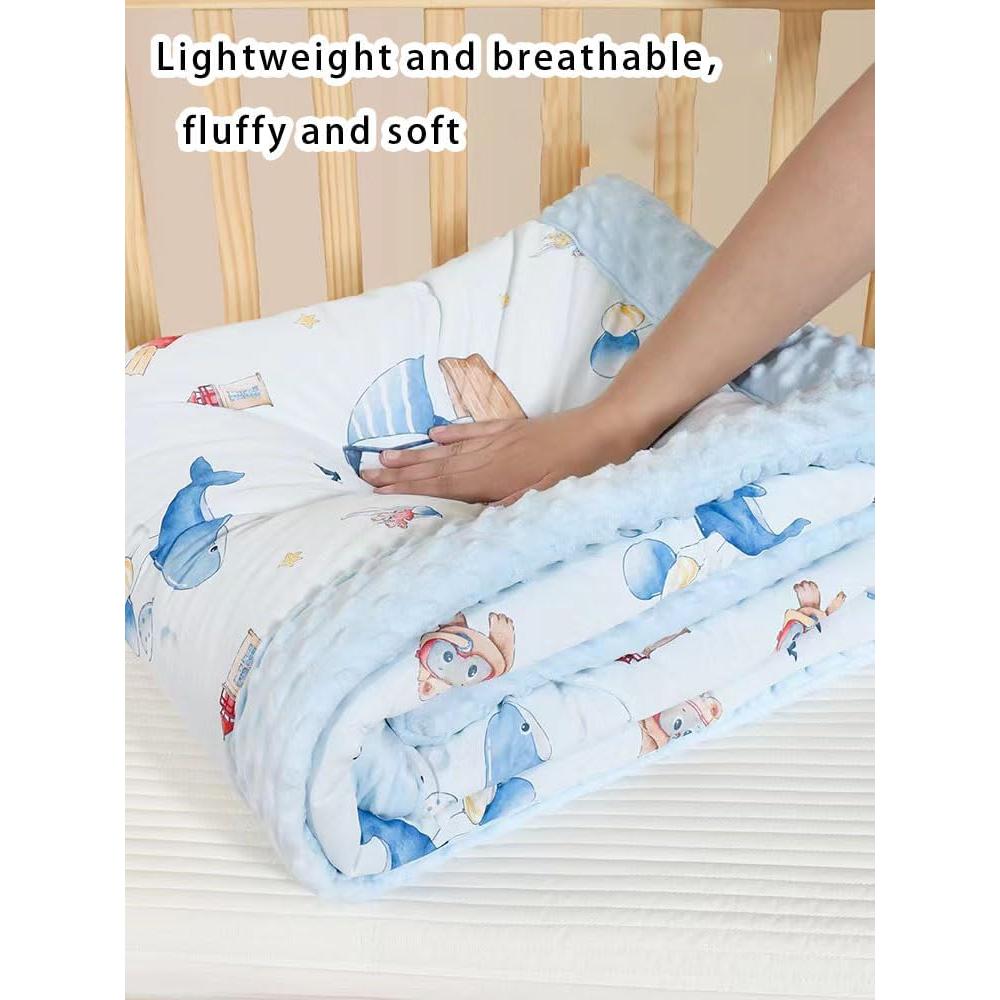 Edredón para Cuna Cuite Pumpkin Azul 149.86x119.38 cm