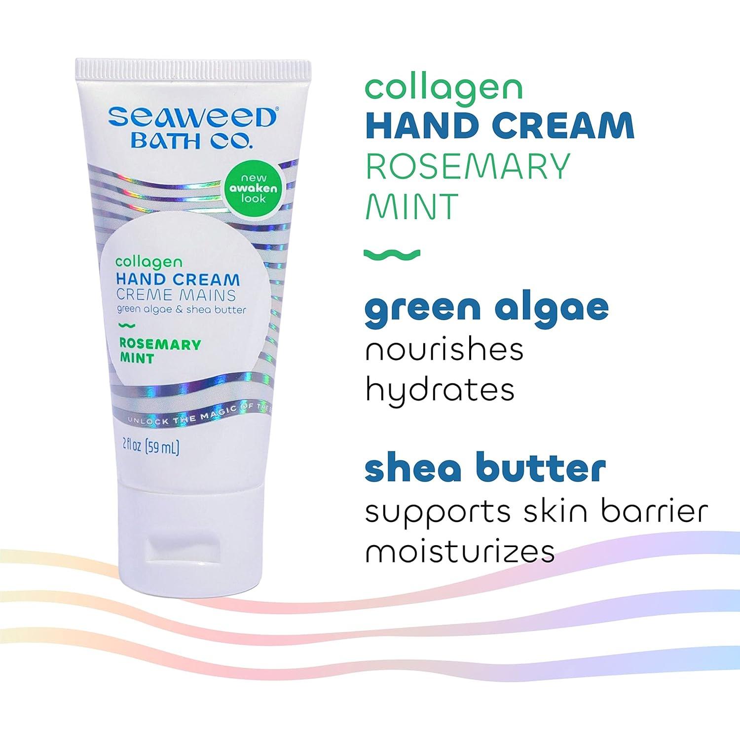 Crema de Manos Colágeno Seaweed Bath Co. Romero y Menta 59ml