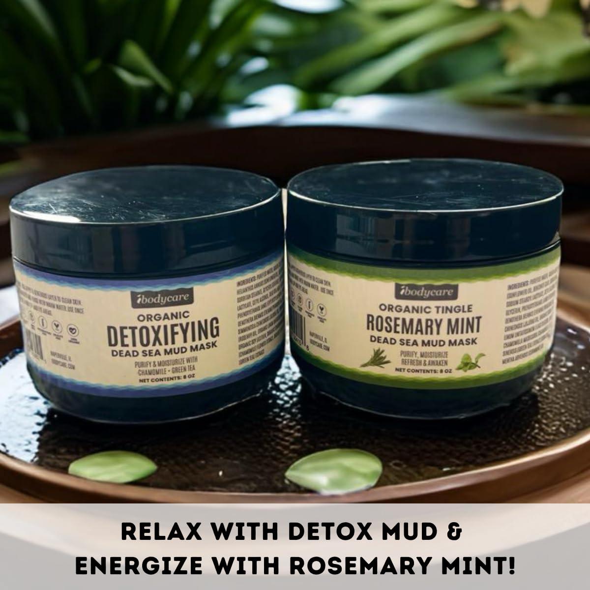 Mascarillas de barro del Mar Muerto ibodycare 2x8oz hidratantes