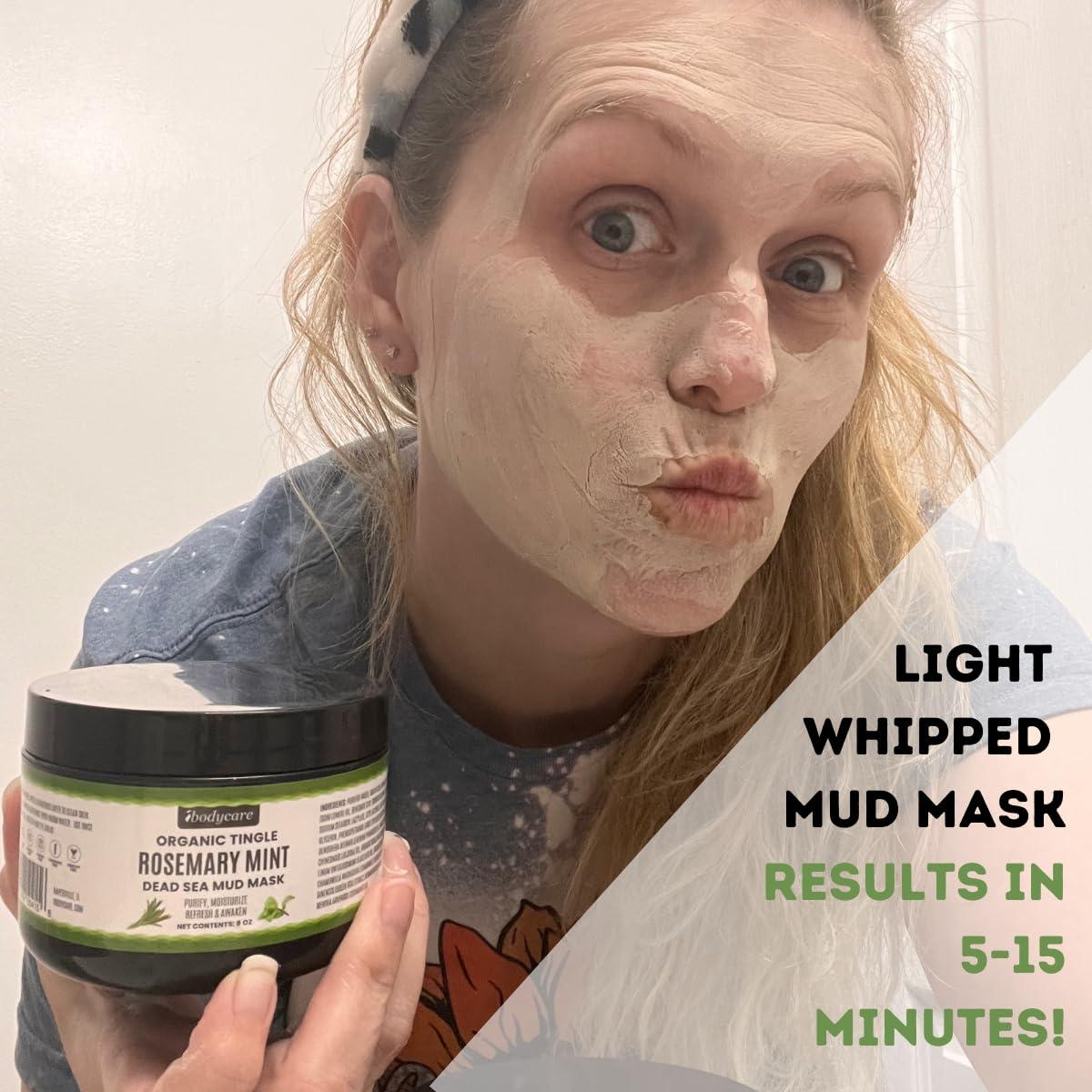 Mascarillas de barro del Mar Muerto ibodycare 2x8oz hidratantes