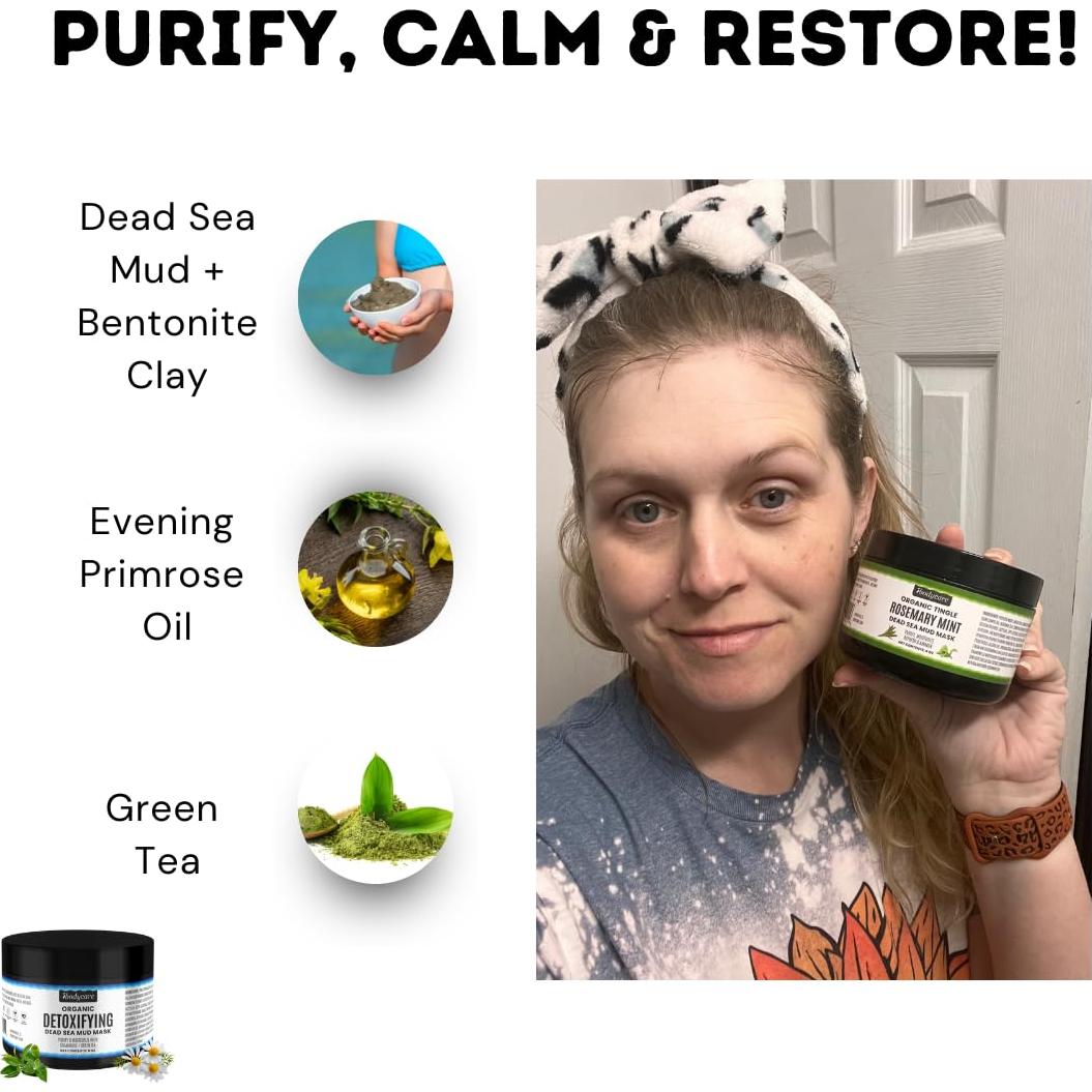 Mascarillas de barro del Mar Muerto ibodycare 2x8oz hidratantes