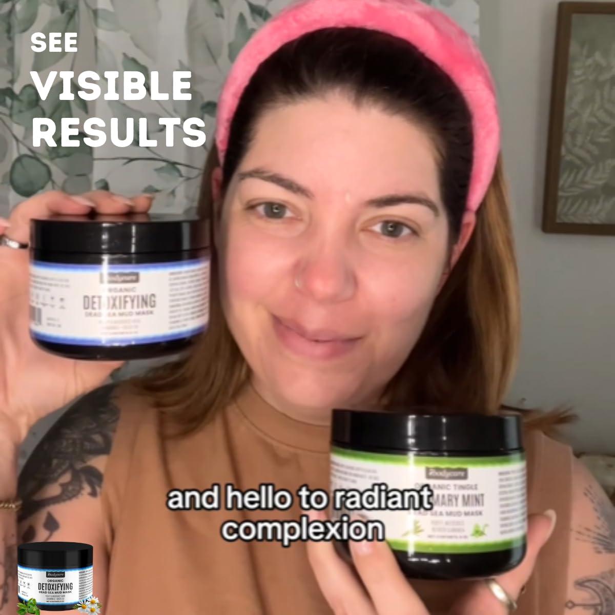 Mascarillas de barro del Mar Muerto ibodycare 2x8oz hidratantes