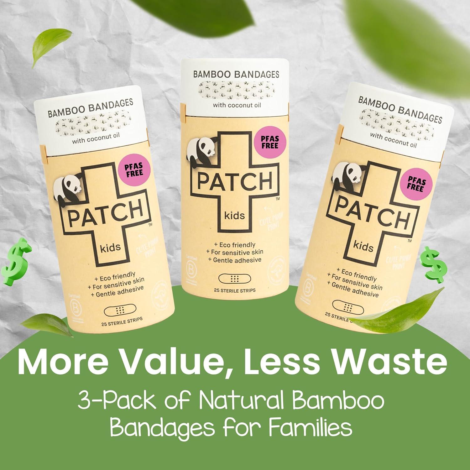 Tiras Adhesivas de Bambú PATCH 25 Unidades Aceite de Coco