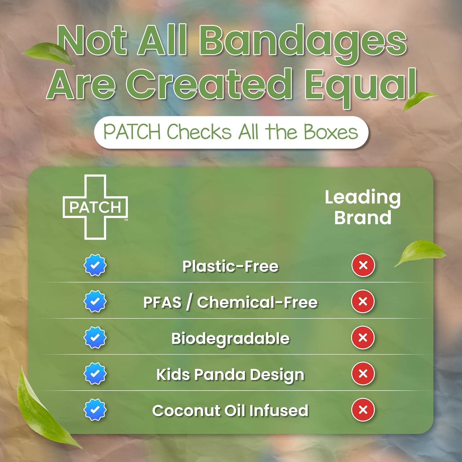 Tiras Adhesivas de Bambú PATCH 25 Unidades Aceite de Coco