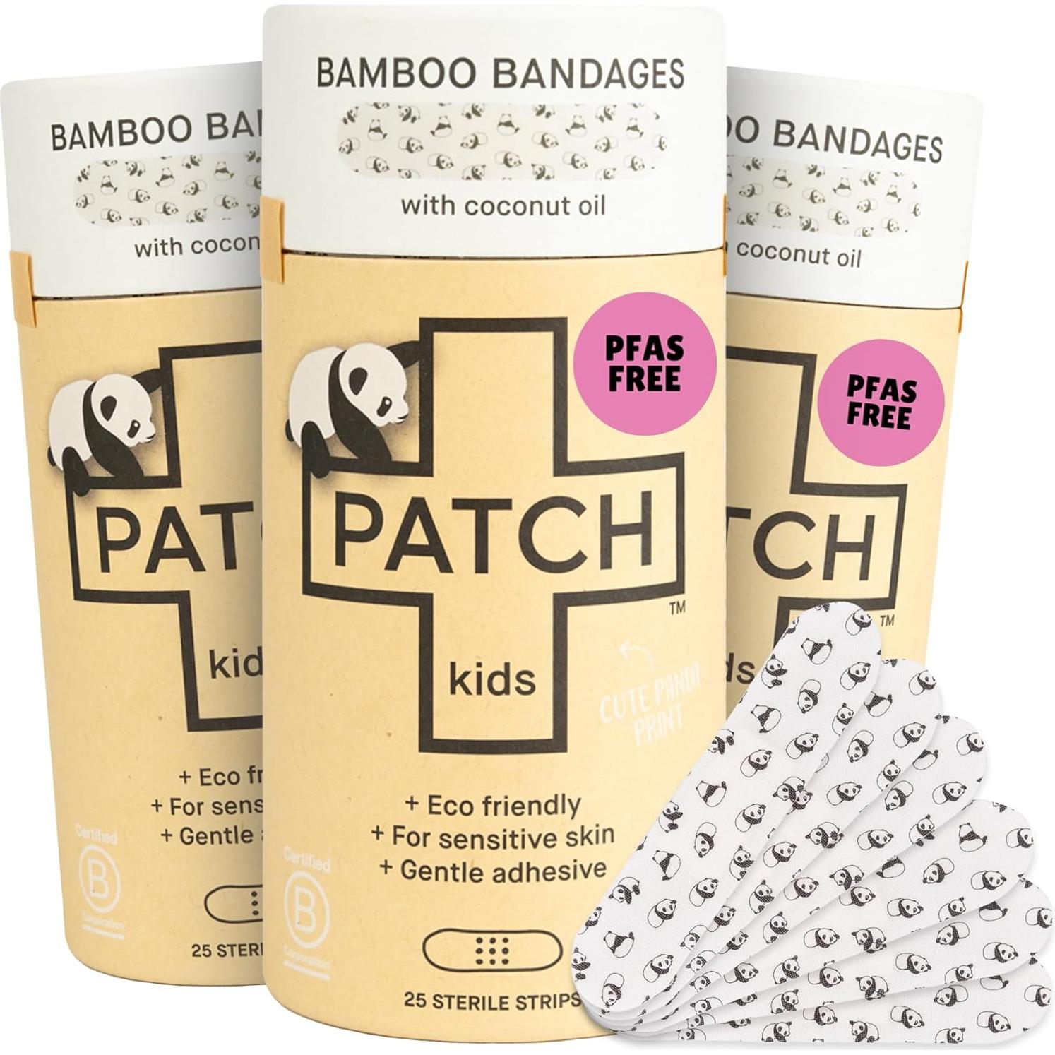 Tiras Adhesivas de Bambú PATCH 25 Unidades Aceite de Coco