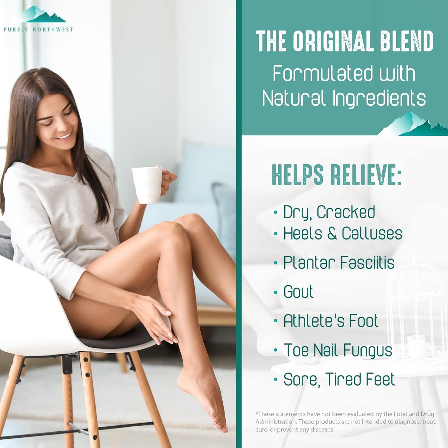 Baño de pies Purely Northwest 0.45 kg con aceite de árbol de té