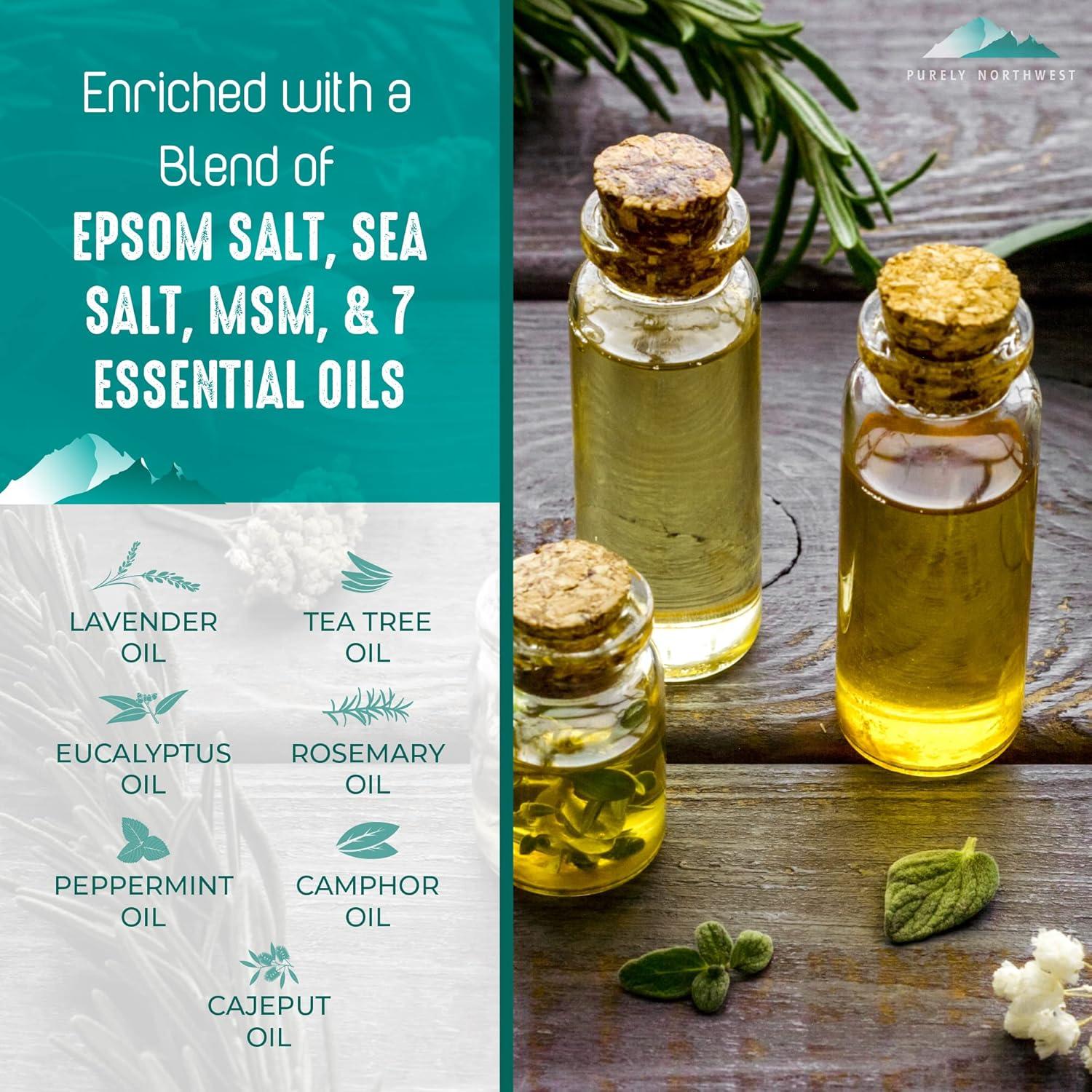 Baño de pies Purely Northwest 0.45 kg con aceite de árbol de té