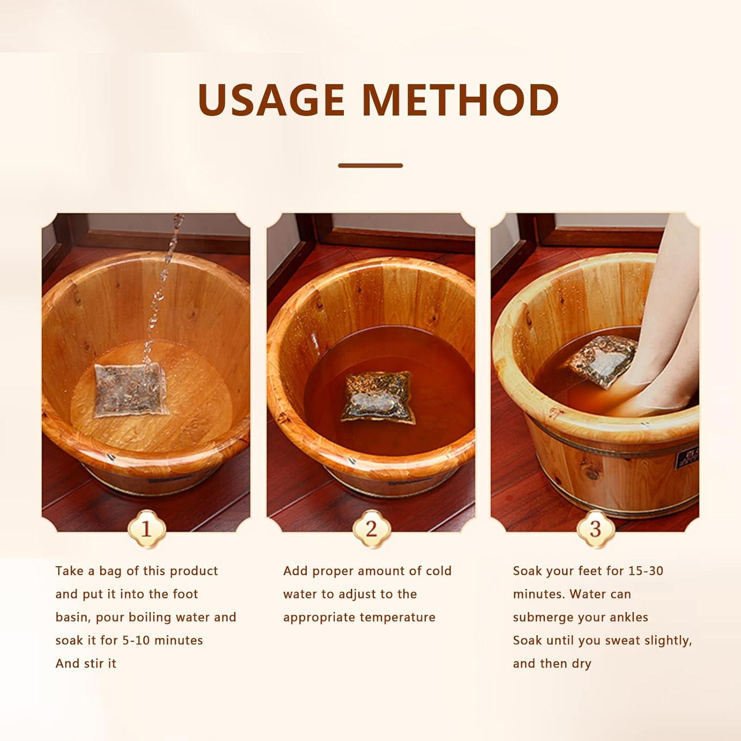 Paquete de 30 Remojos de Pies Beijing Tongrentang 900g