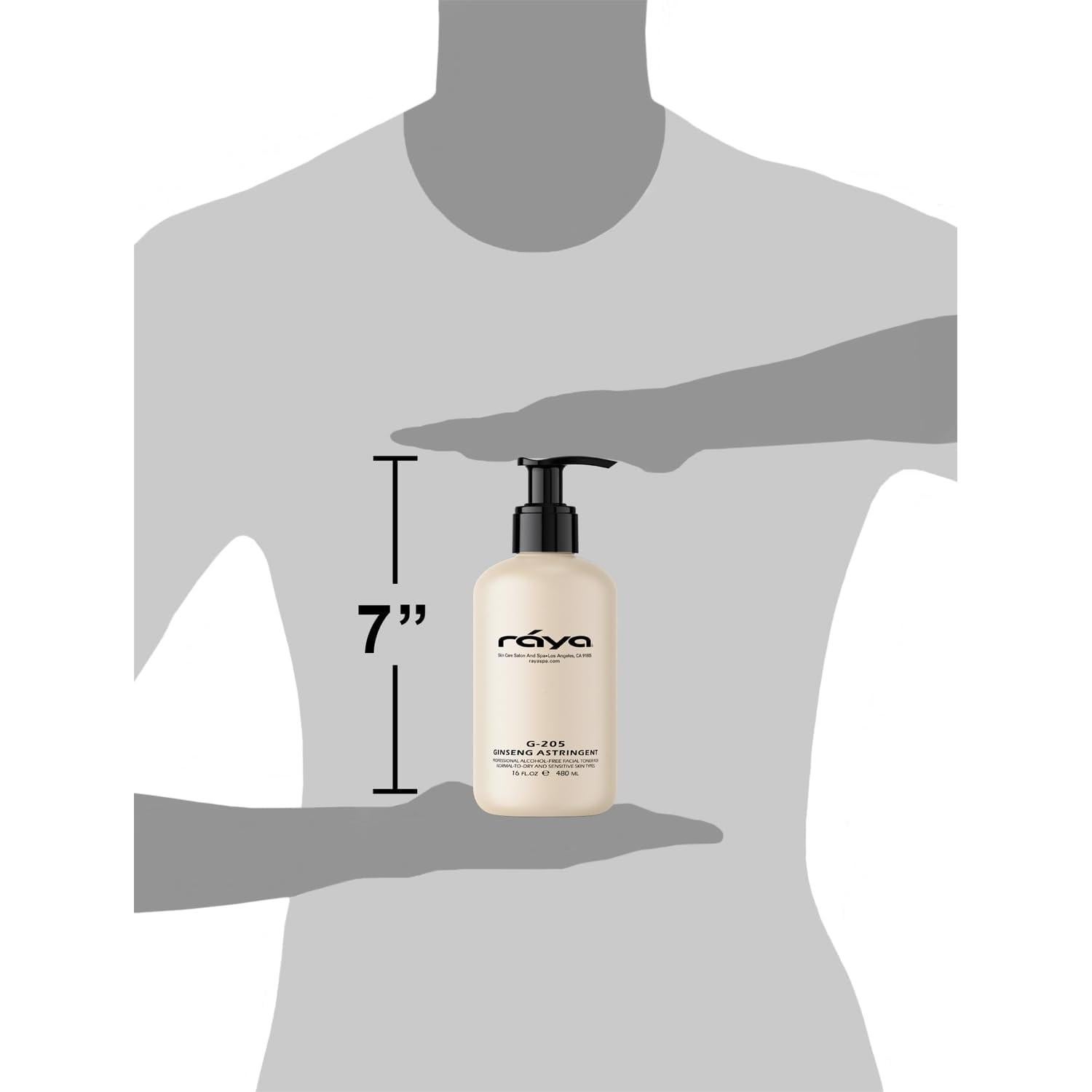 Tónico Facial Astringente RAYA Ginseng 473 ml - Ácido Glicólico