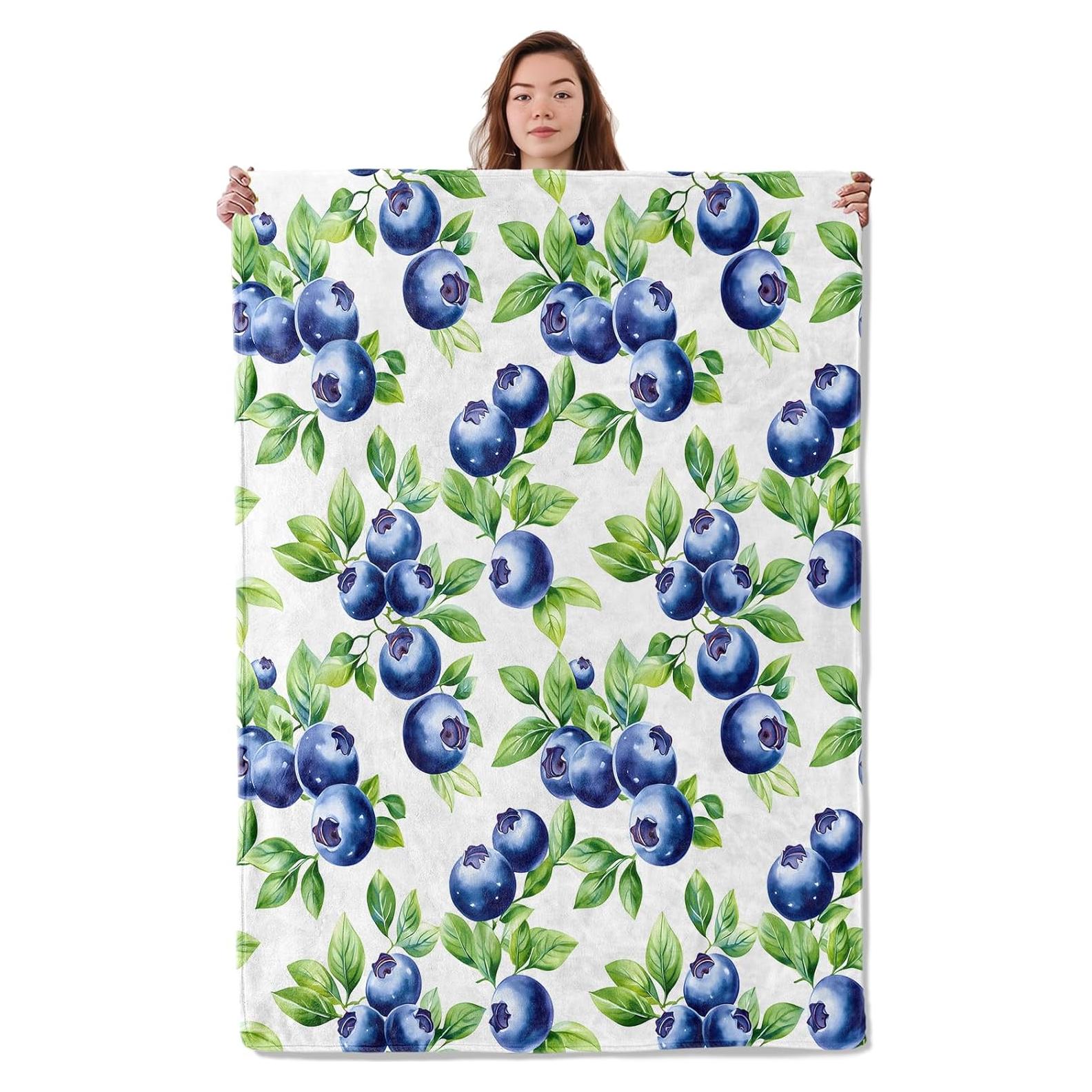 Manta de Franela UNDAHIS 127x102 cm Arándano, Suave y Cálida