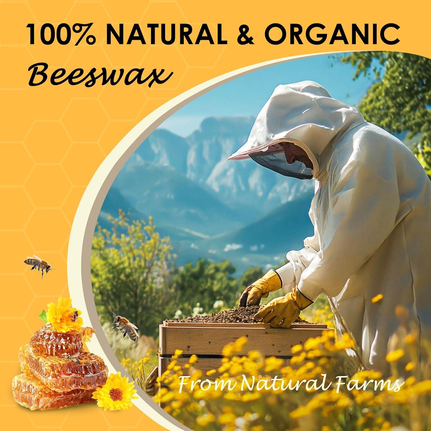 Pellets de Cera de Abeja Orgánica VIPwax 448g Amarilla para Velas