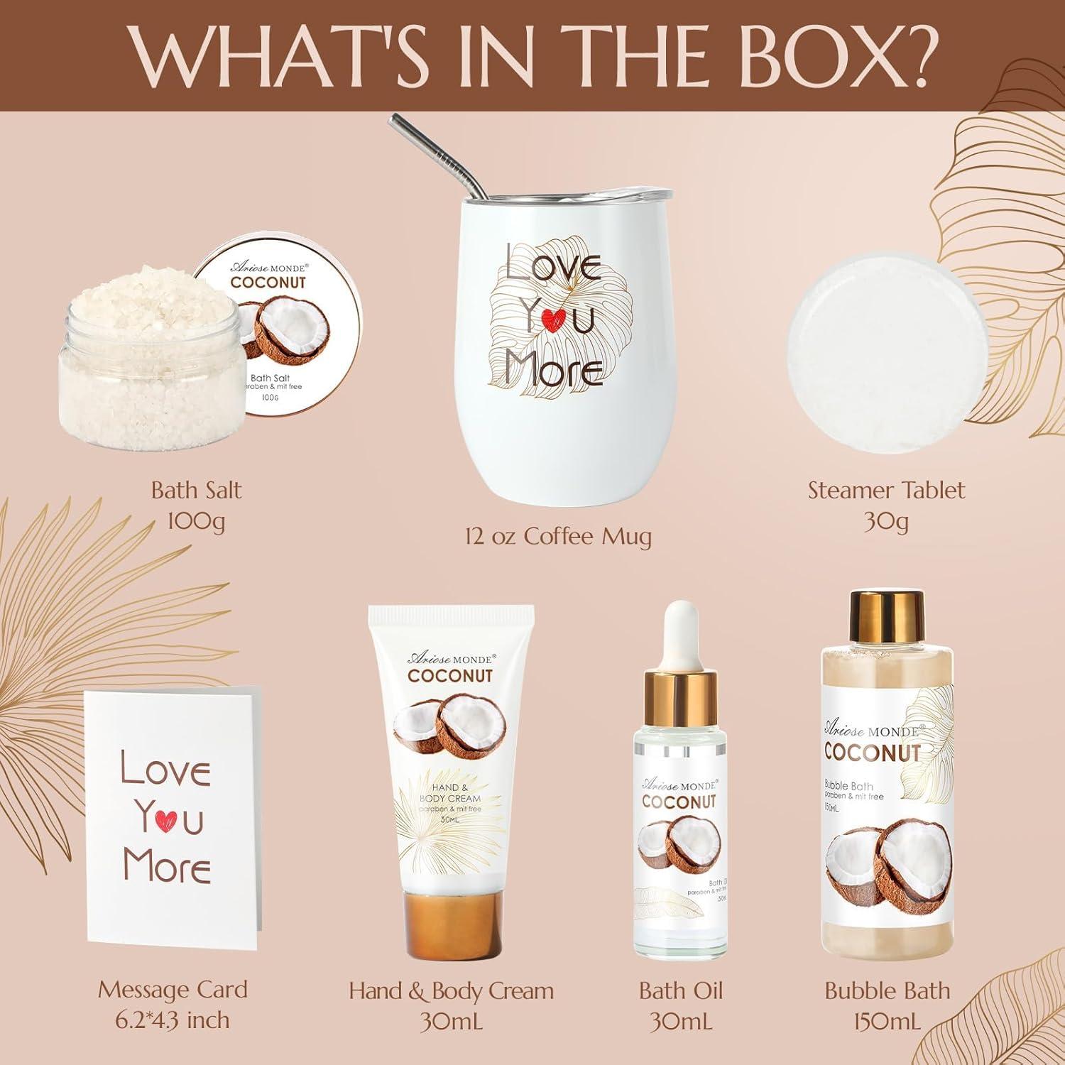 Caja de Regalo de Spa para Mujeres ArioseMonde - 8 Piezas