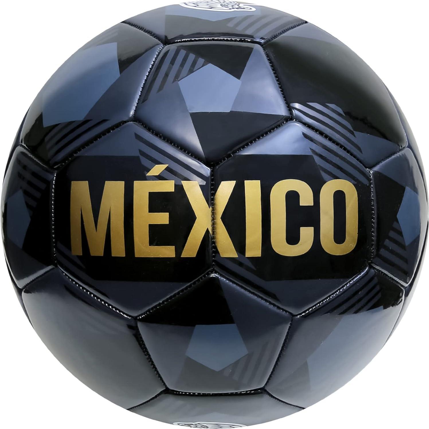 Balón de Fútbol Icon Sports Tamaño 5 Negro Licenciado