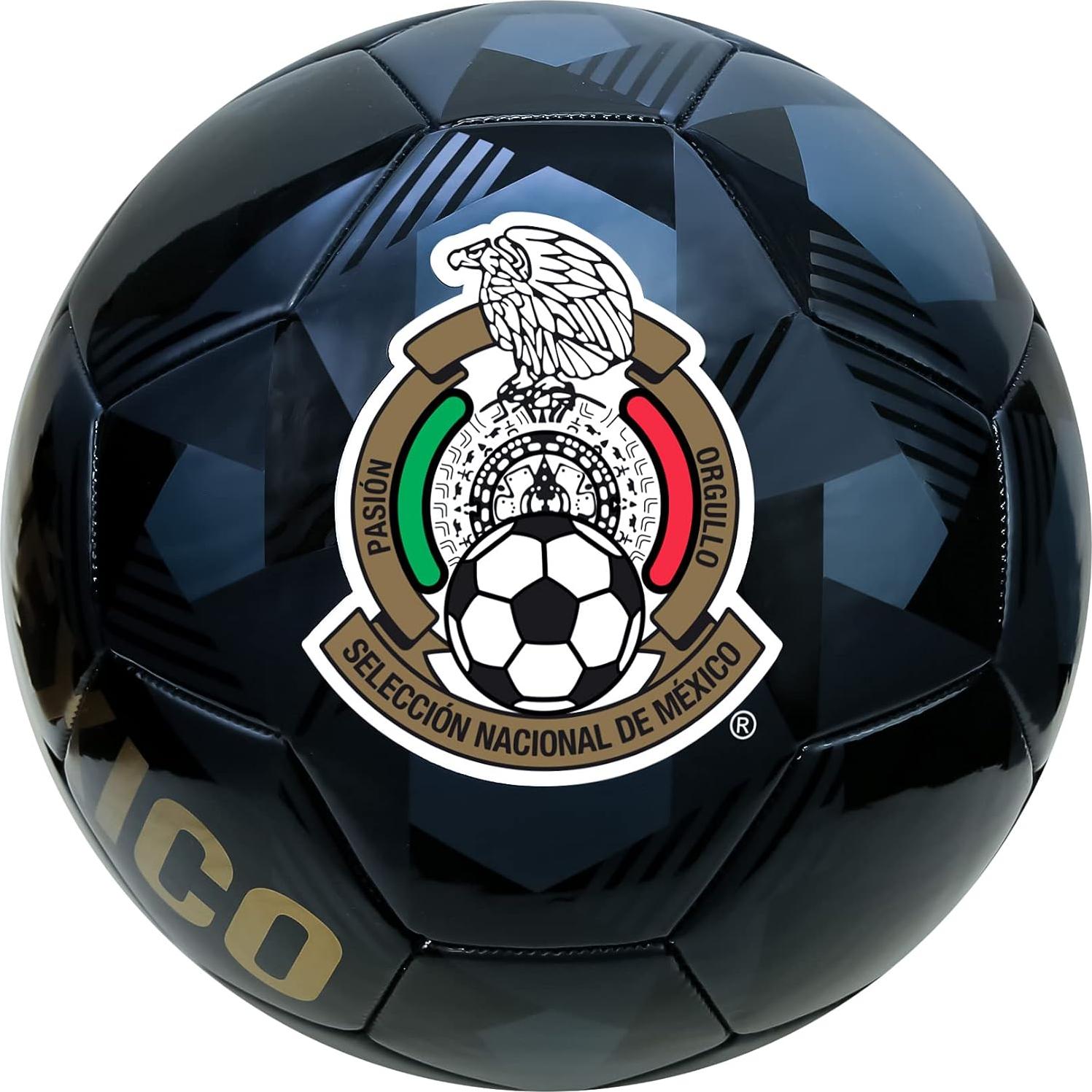 Balón de Fútbol Icon Sports Tamaño 5 Negro Licenciado