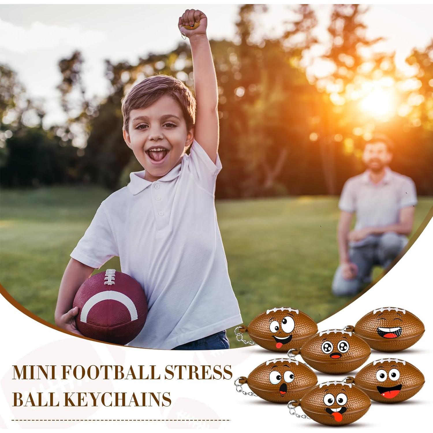 12 Llaveros Antiestrés Deportivos Arrowbash Fútbol 4 cm