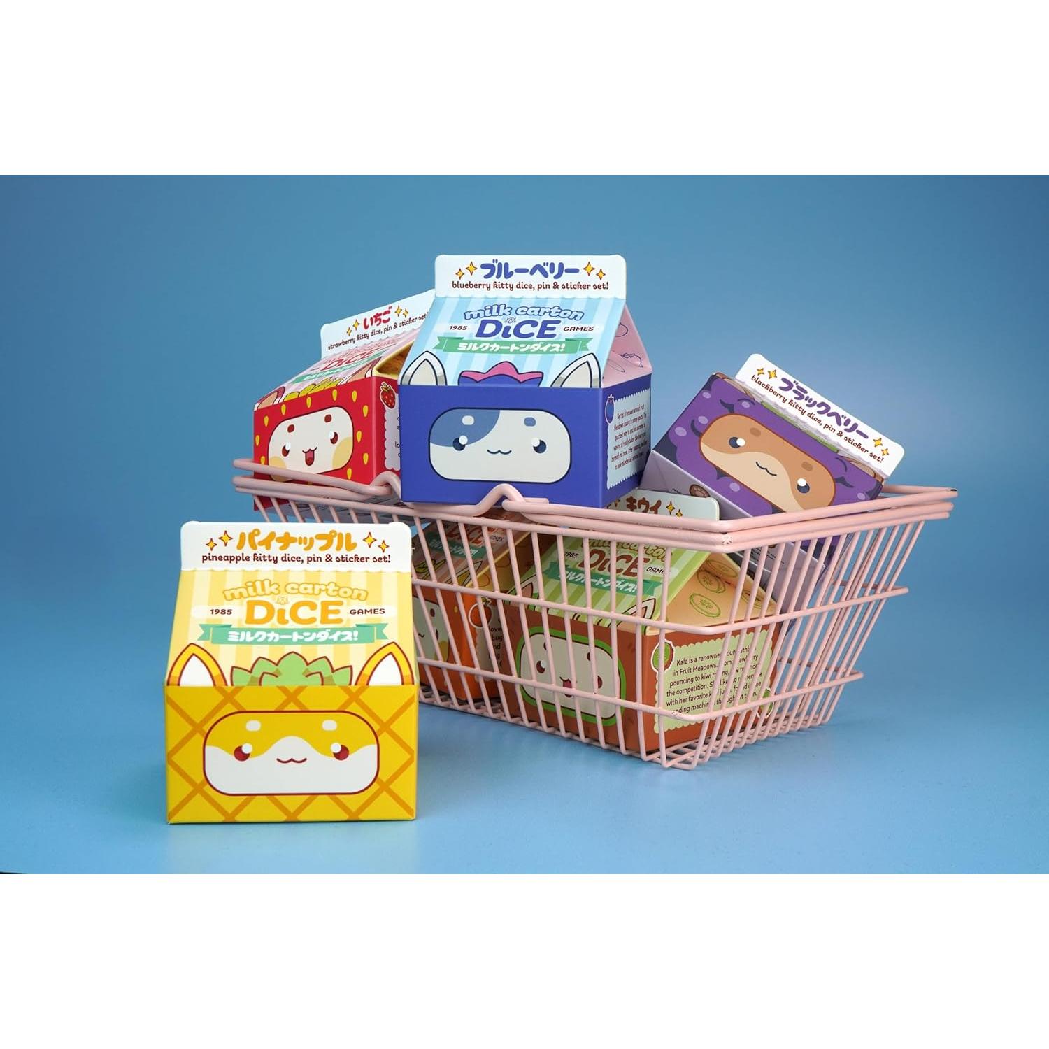 Juego de Dados Kawaii BlackBerry - Dados de Frutas para DND