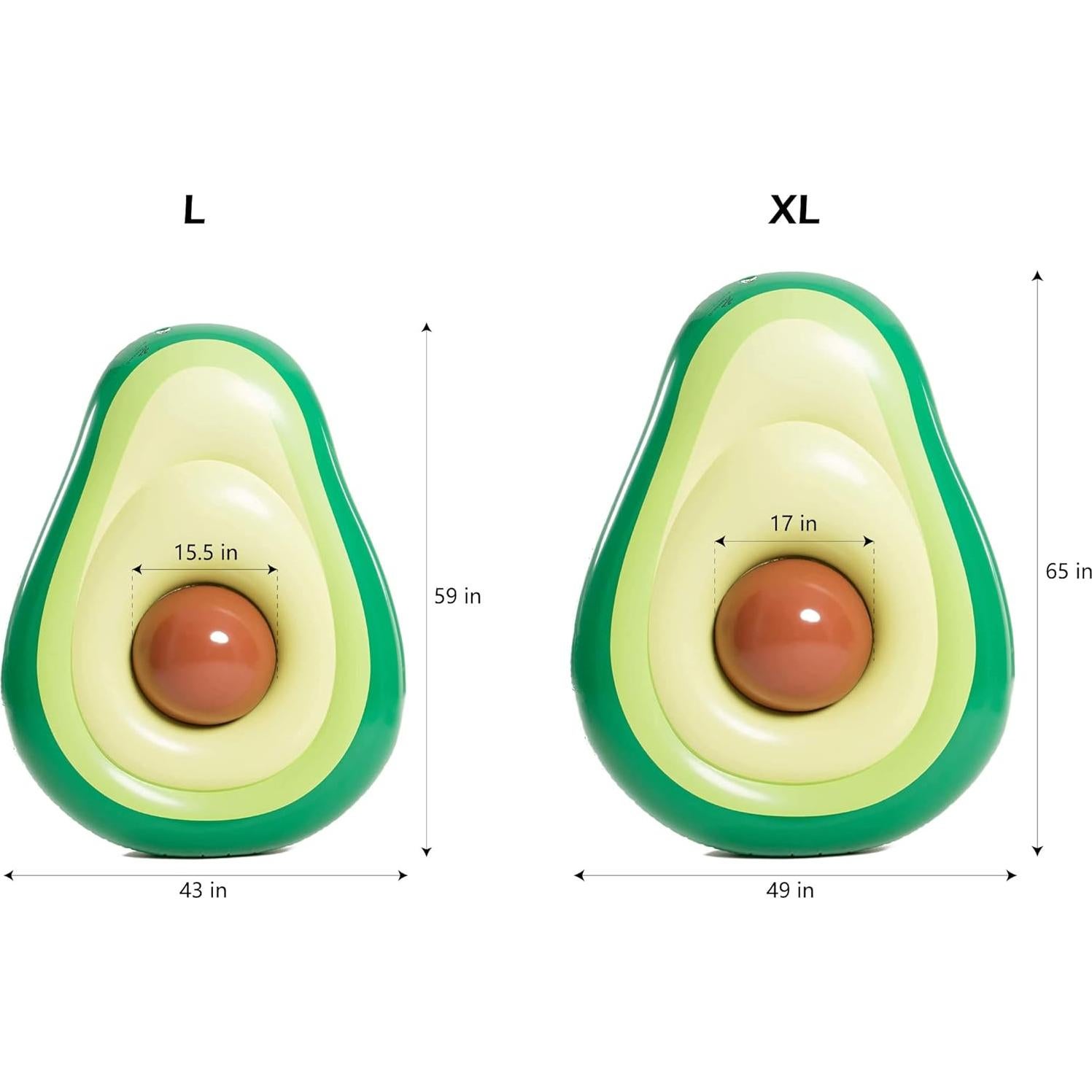 Flotador Inflable Aguacate Jasonwell Grande 150x110cm
