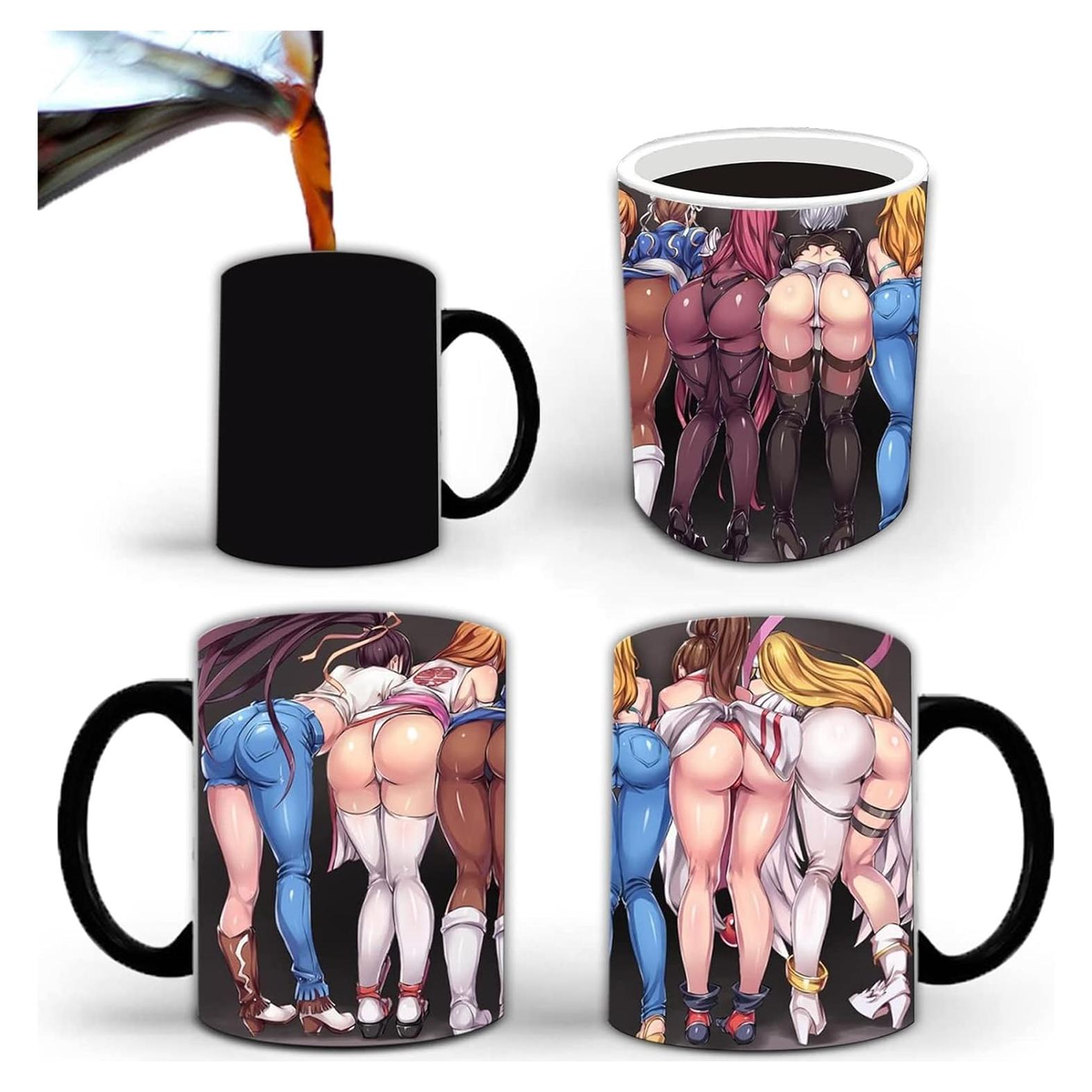 Taza Cambia Color Cerámica Aigori 311ml Anime Belleza