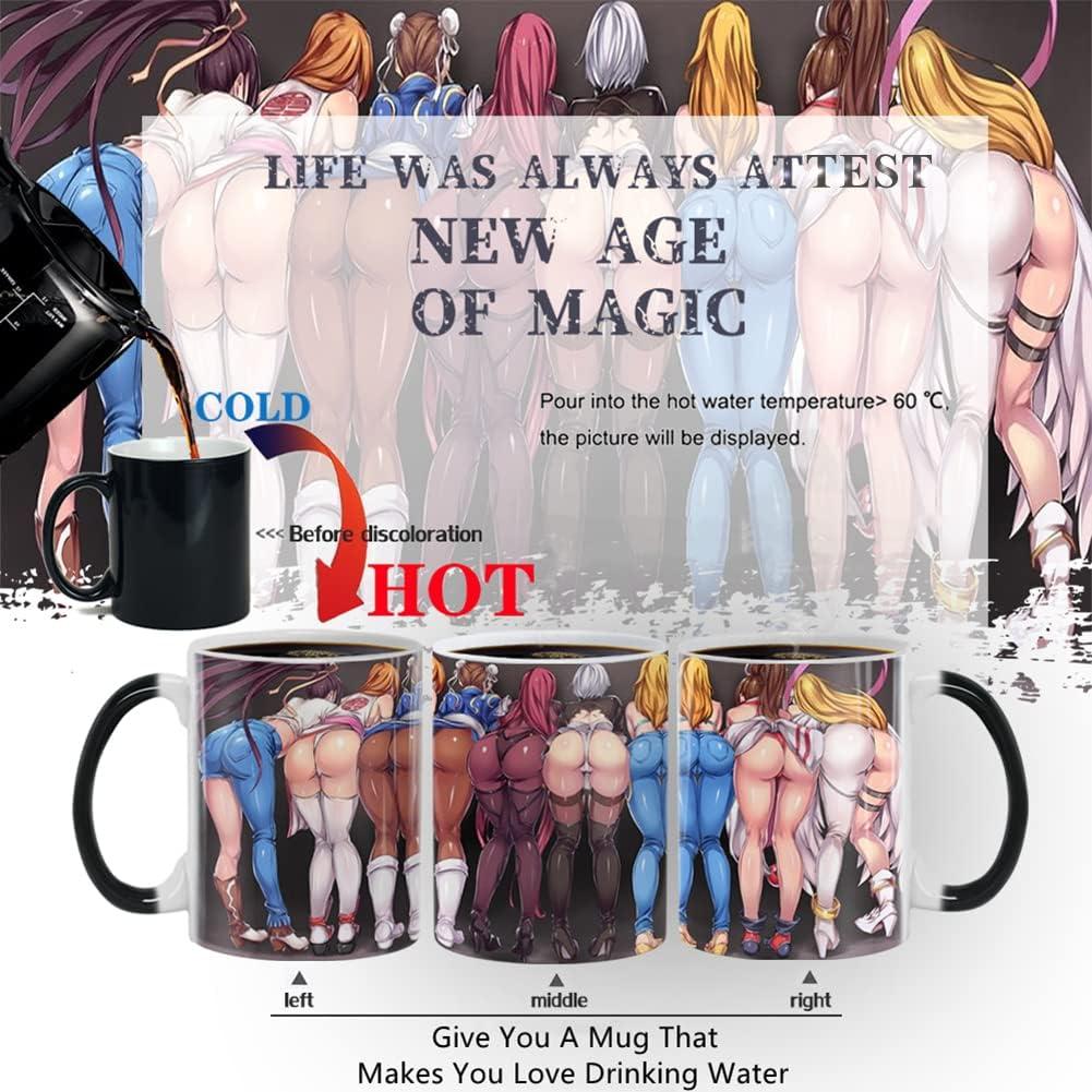 Taza Cambia Color Cerámica Aigori 311ml Anime Belleza