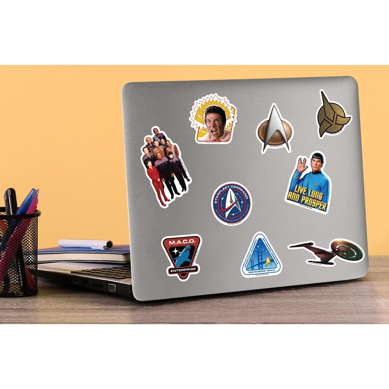 Calcomanías Star Trek - Paquete de 50 Vinilo Premium