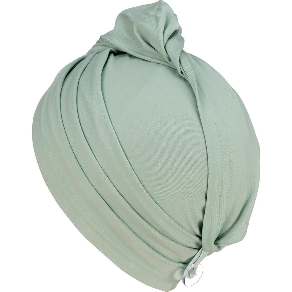 Toalla de Secado para Cabello KISMETICS Turbante Verde Claro