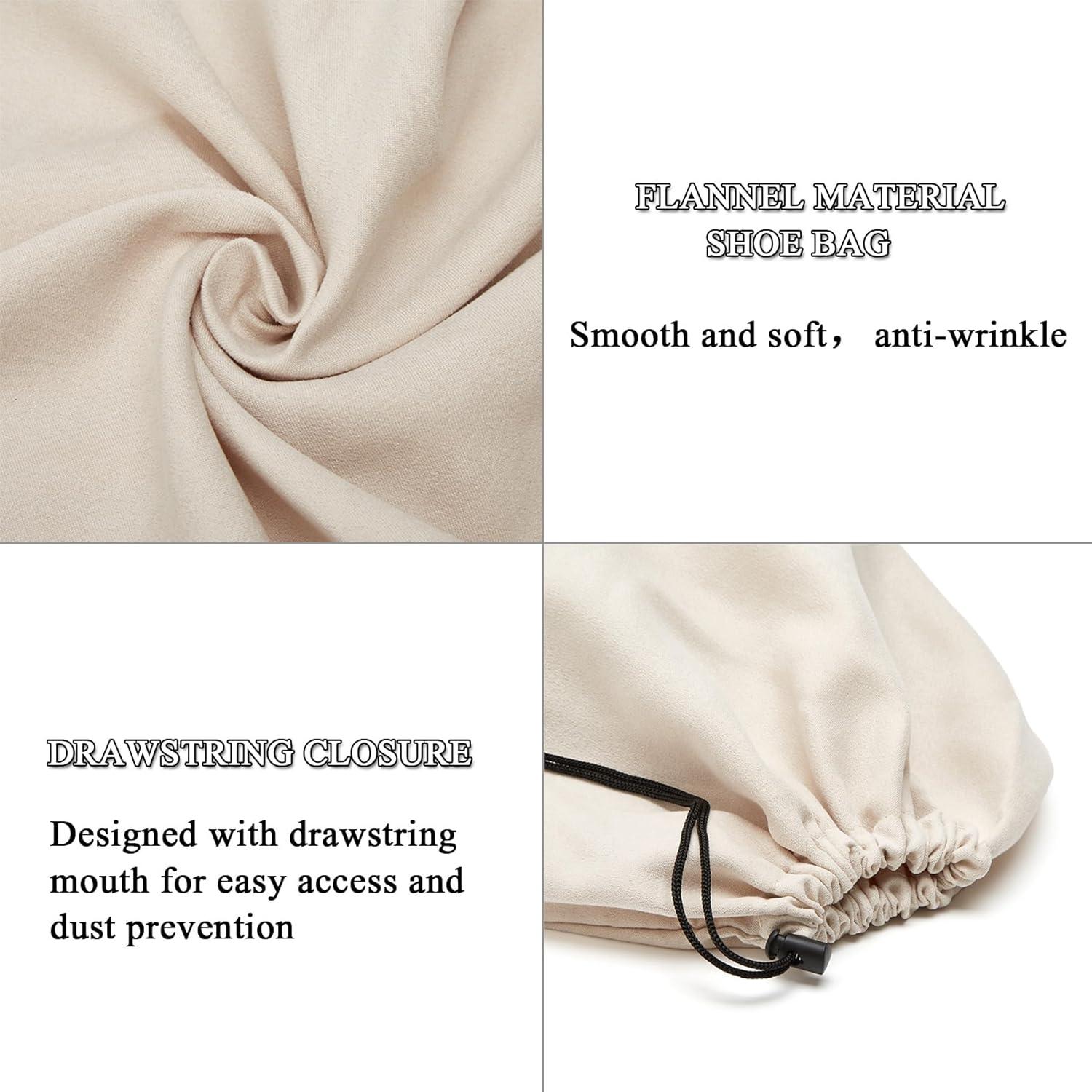 Bolsas de Zapatos de Viaje Lake of Fire 4 Piezas 45x35 cm Beige