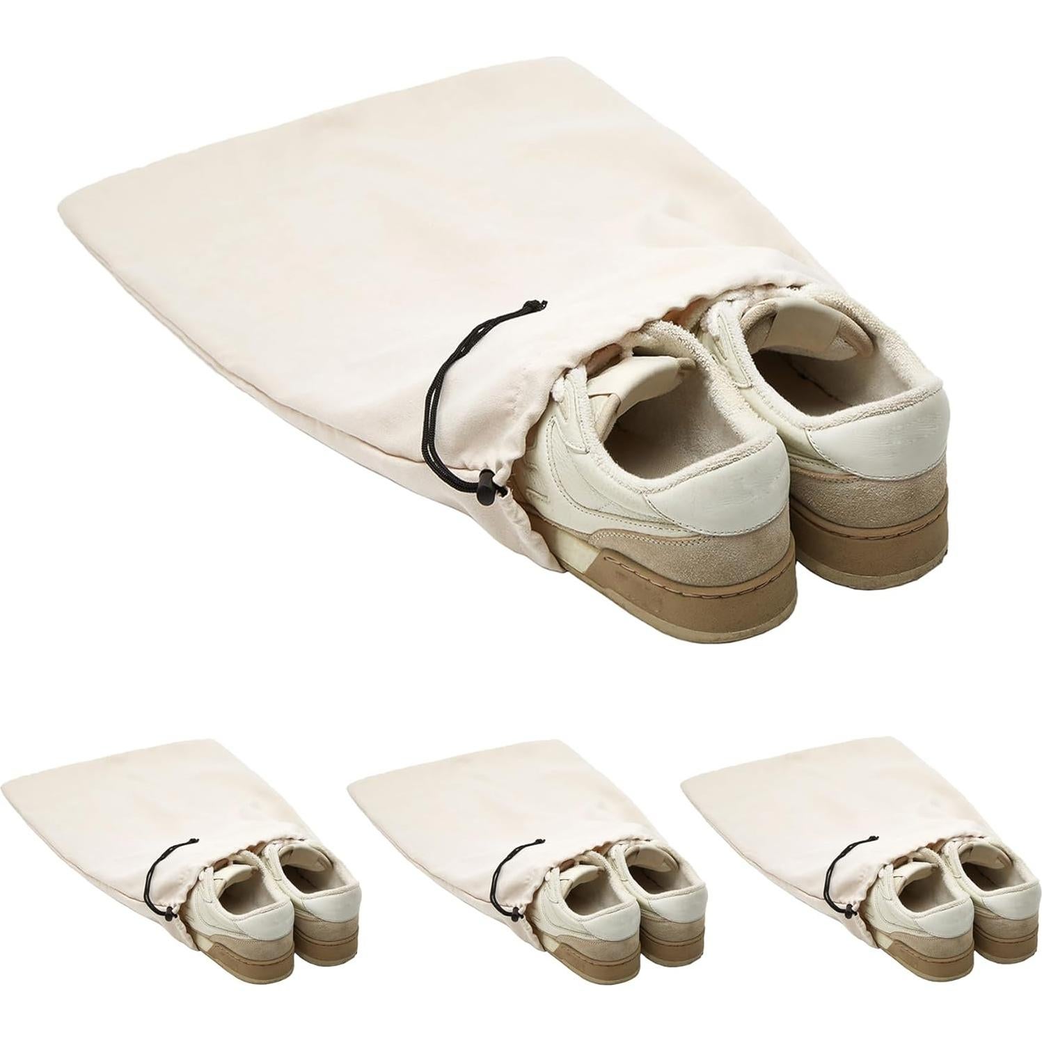 Bolsas de Zapatos de Viaje Lake of Fire 4 Piezas 45x35 cm Beige