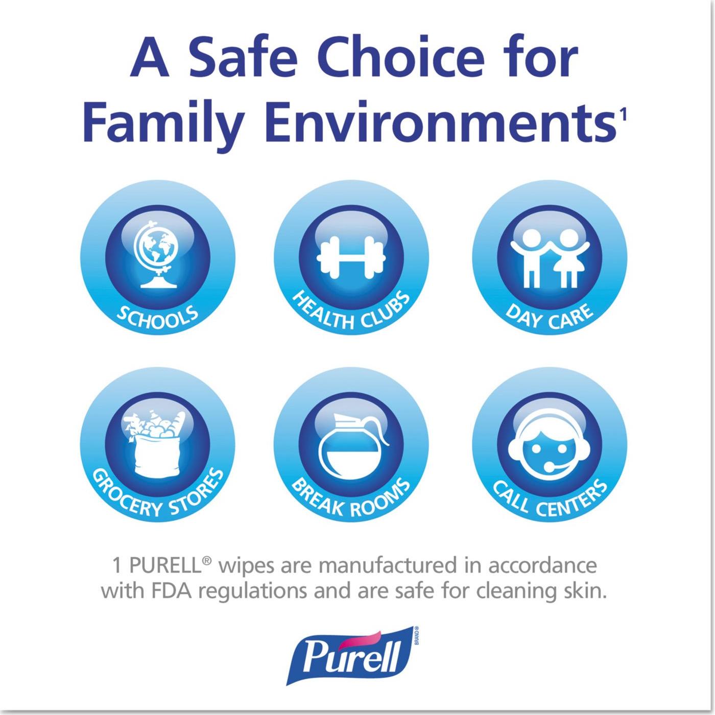 Toallitas Desinfectantes PURELL, 40 Toallitas x 6 Envases