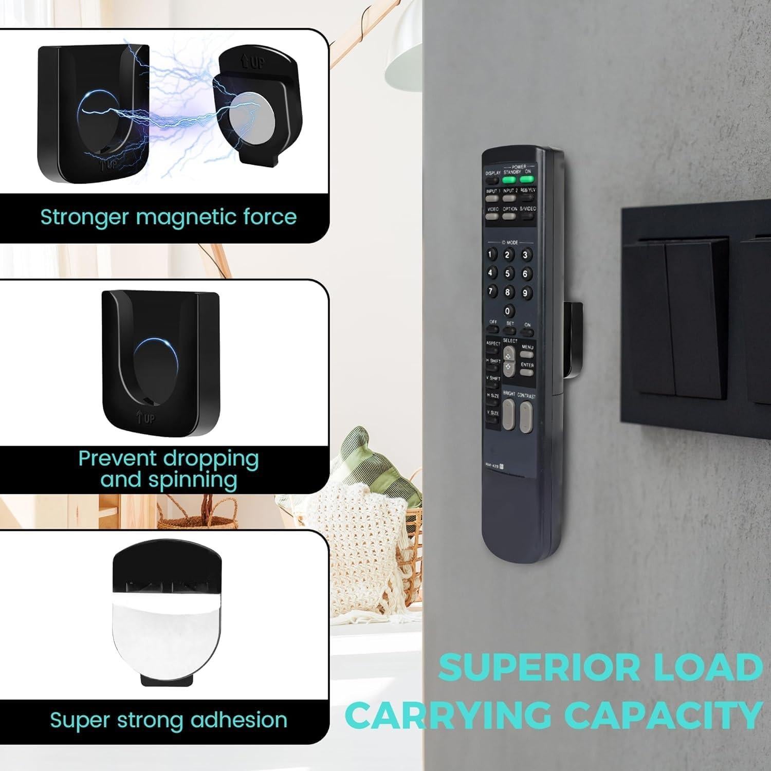 Soporte Magnético para Control Remoto GUZE-US 4 Piezas Negro