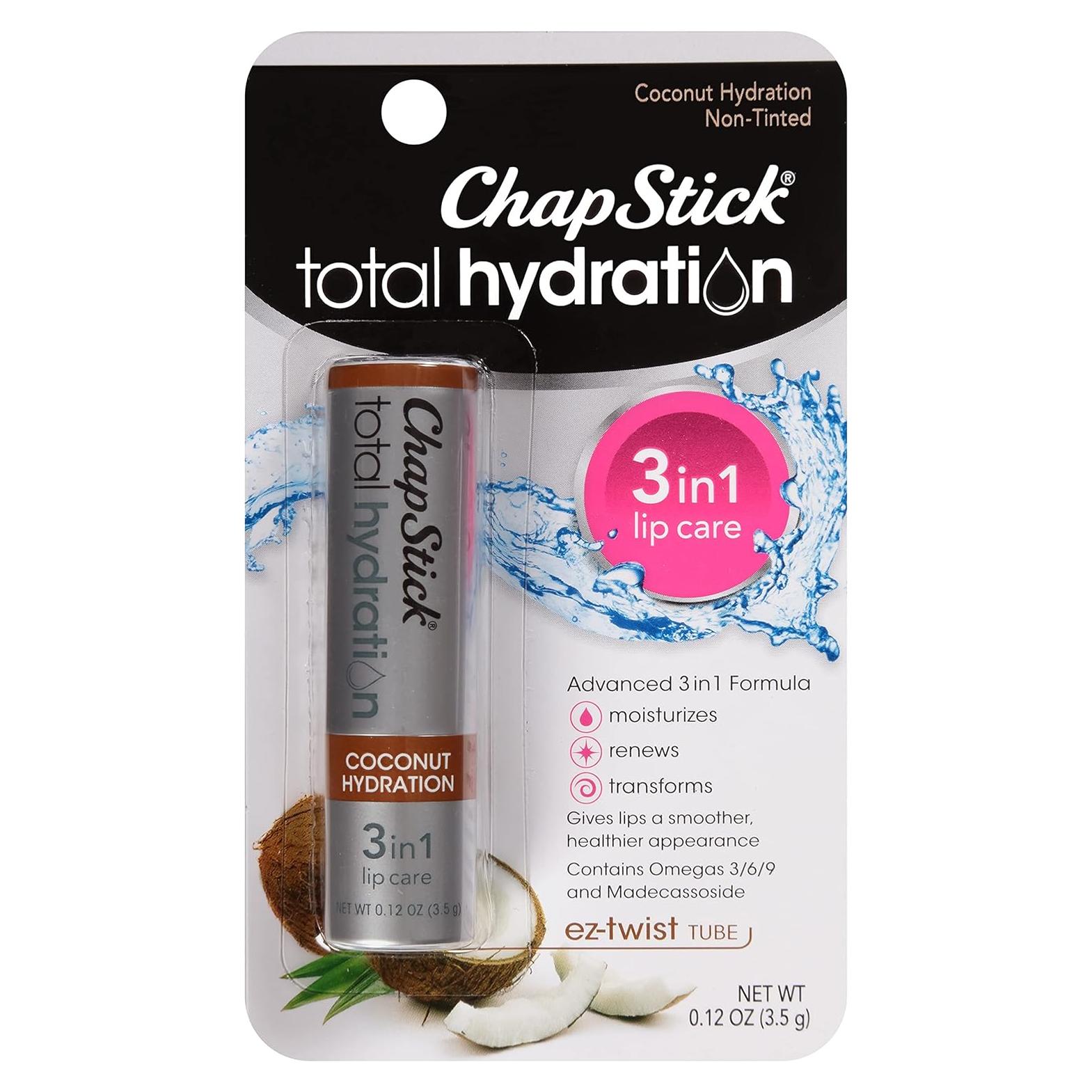 Bálsamo Labial ChapStick Hidratación Total Coco 3.4 g