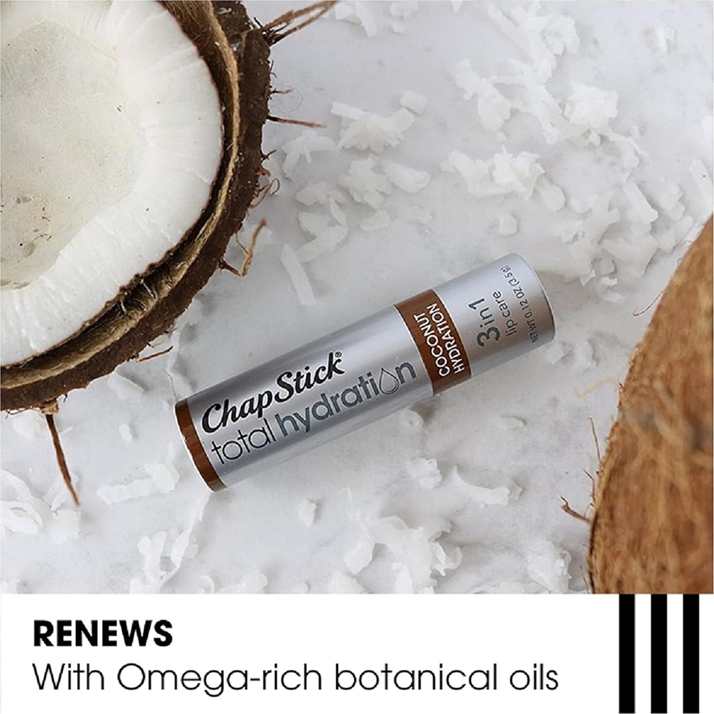 Bálsamo Labial ChapStick Hidratación Total Coco 3.4 g