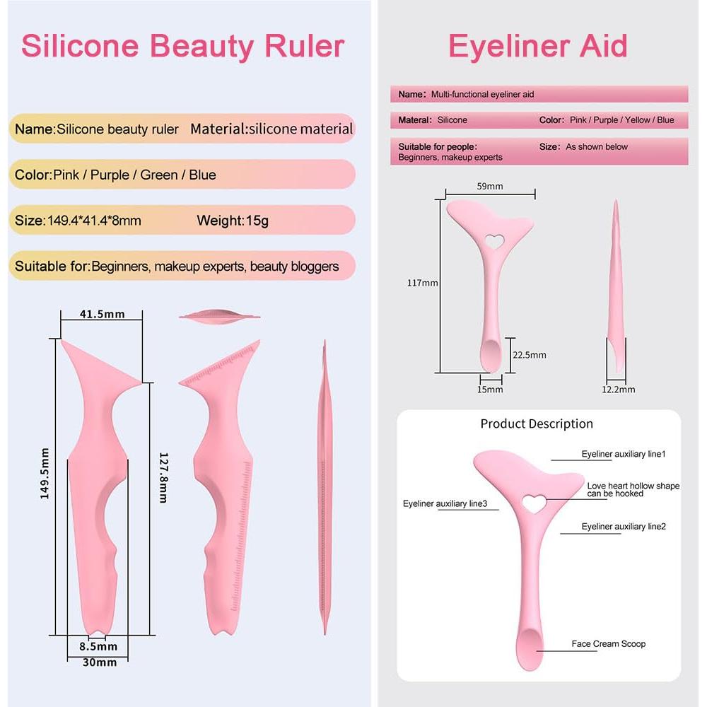 Set de Placas de Delineador Multifuncionales YRAKZOIN 2 PCS