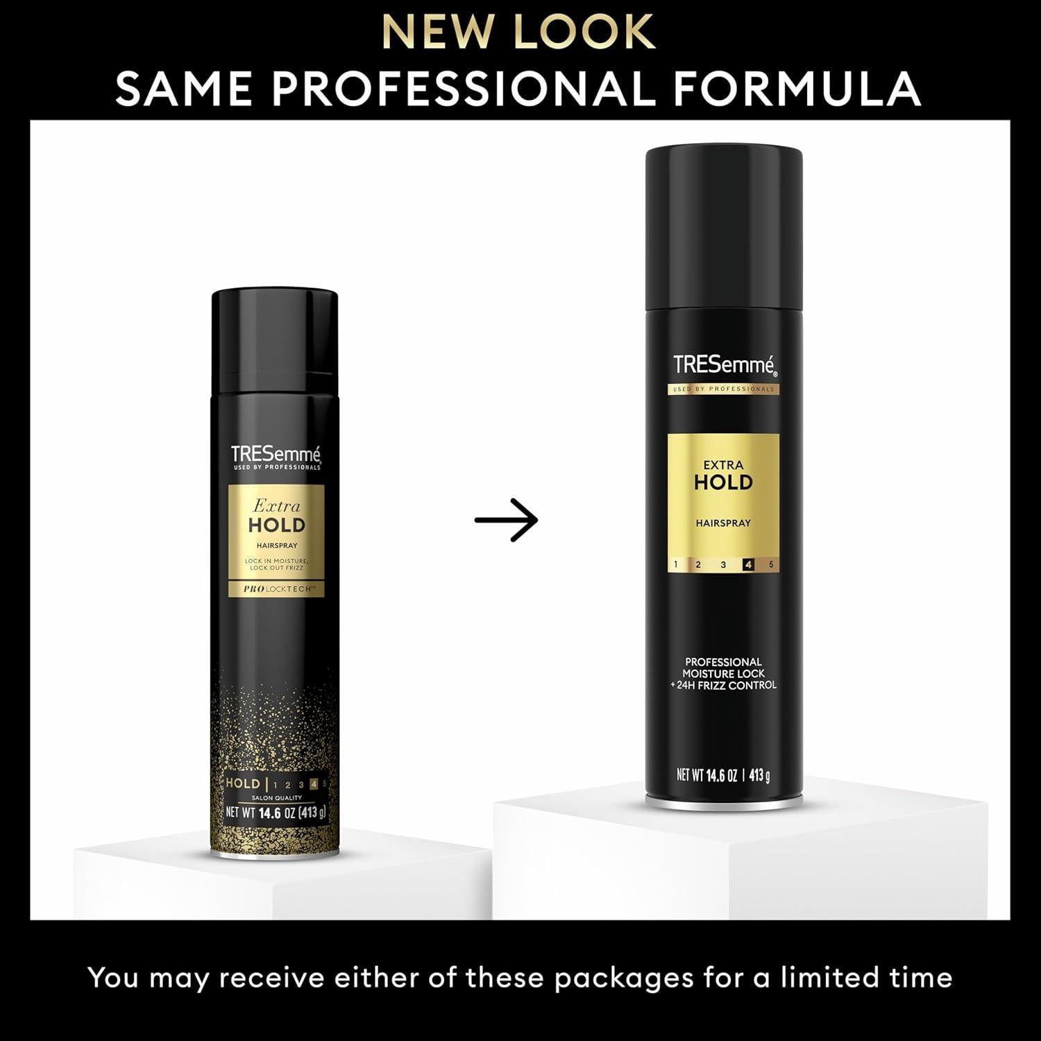 Spray TRESemmé Extra Fijación 414 g - Control de Frizz 24H