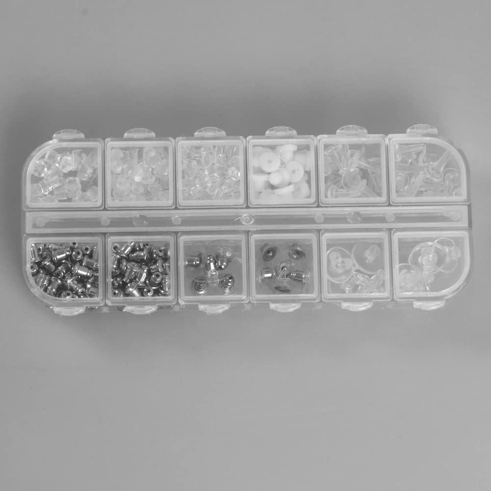 Resortes para Pendientes de Gancho DIYEAR - 344 Piezas de Goma