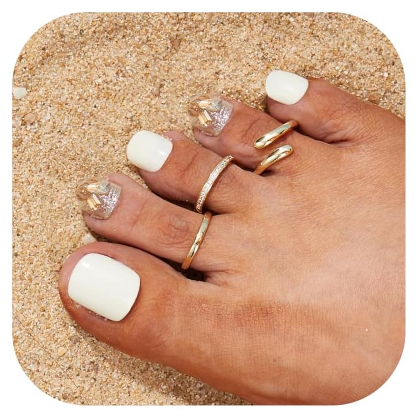 Conjunto de Anillos para Dedos de los Pies Oro 14K MILACOLATO