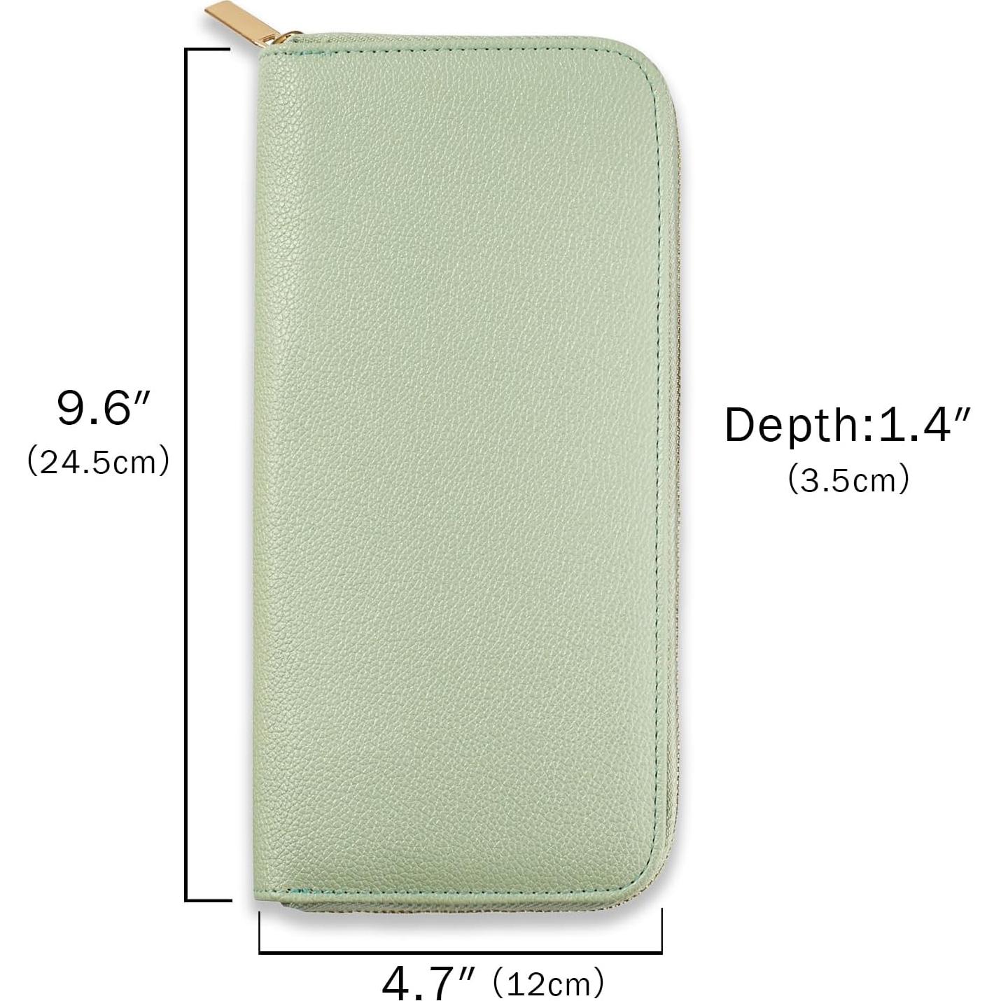 Organizador de Joyería de Viaje FEMIECHO Verde Macaron Mediano