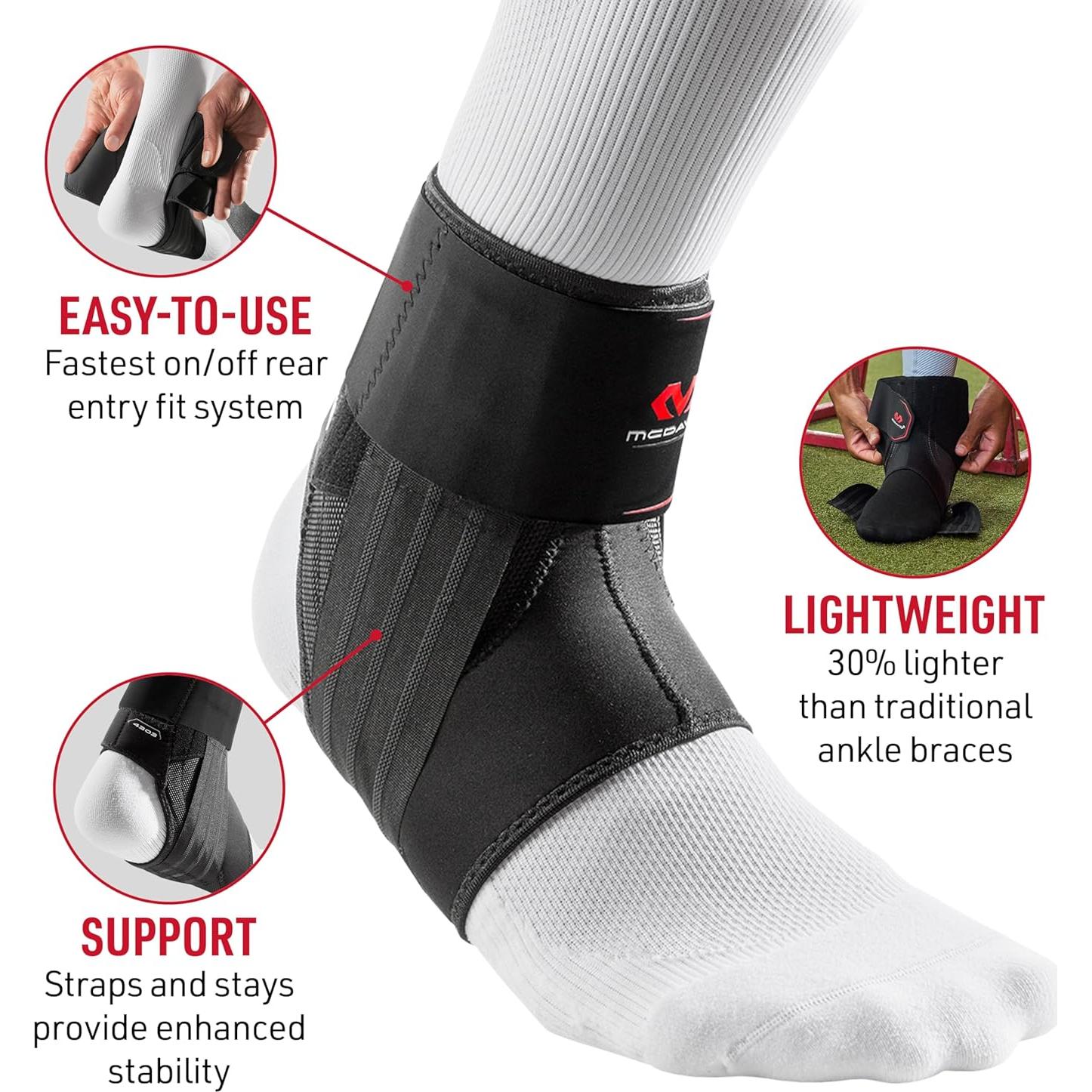 Faja de Tobillo McDavid Phantom Sin Cordones para Deportes