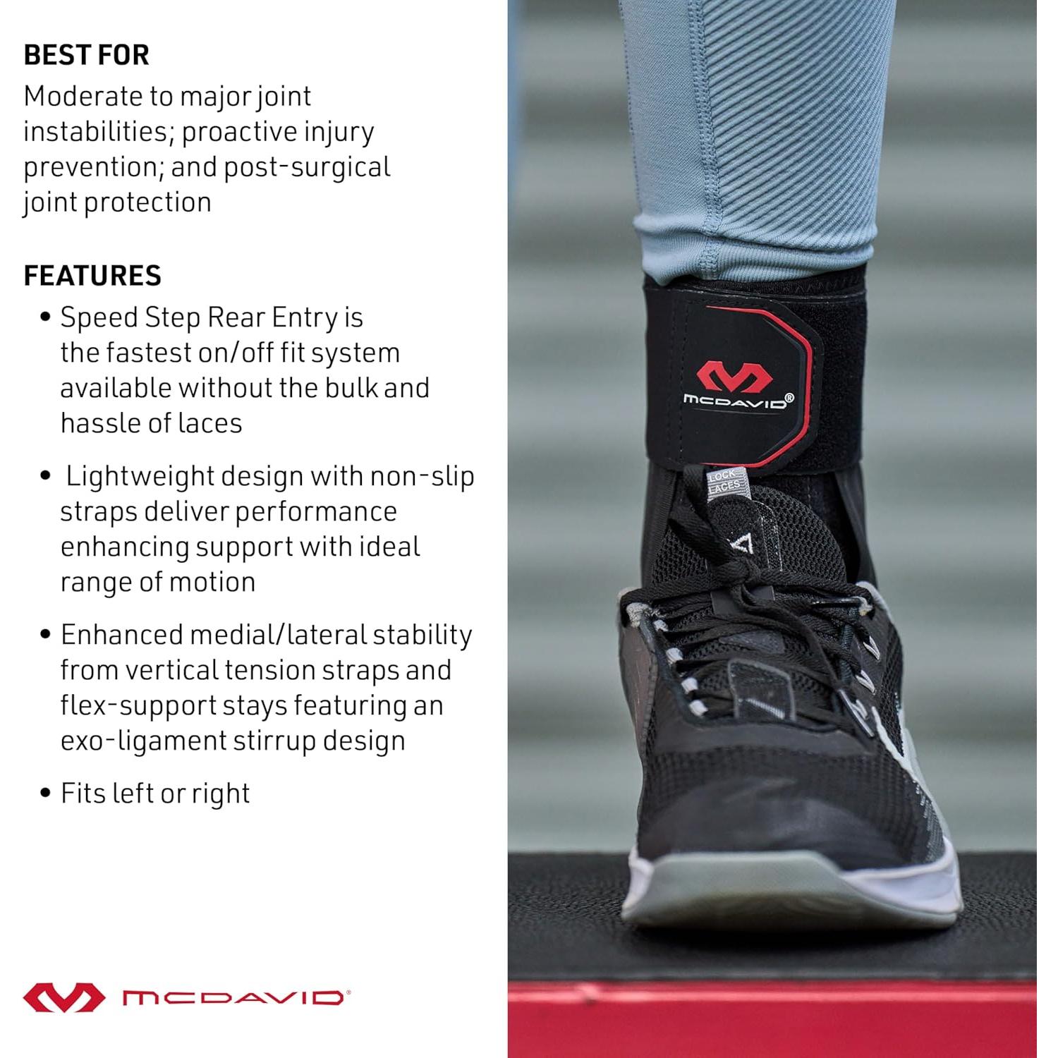 Faja de Tobillo McDavid Phantom Sin Cordones para Deportes