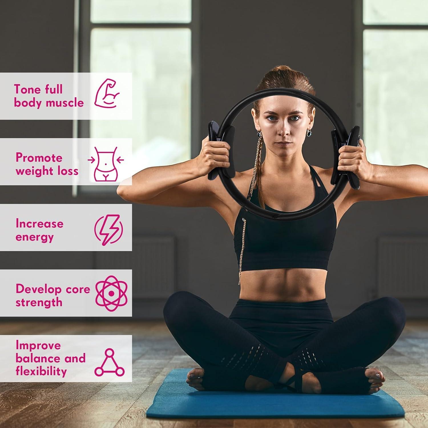 Anillo de Pilates Syhood 30 cm - 6 Unidades de Ejercicio