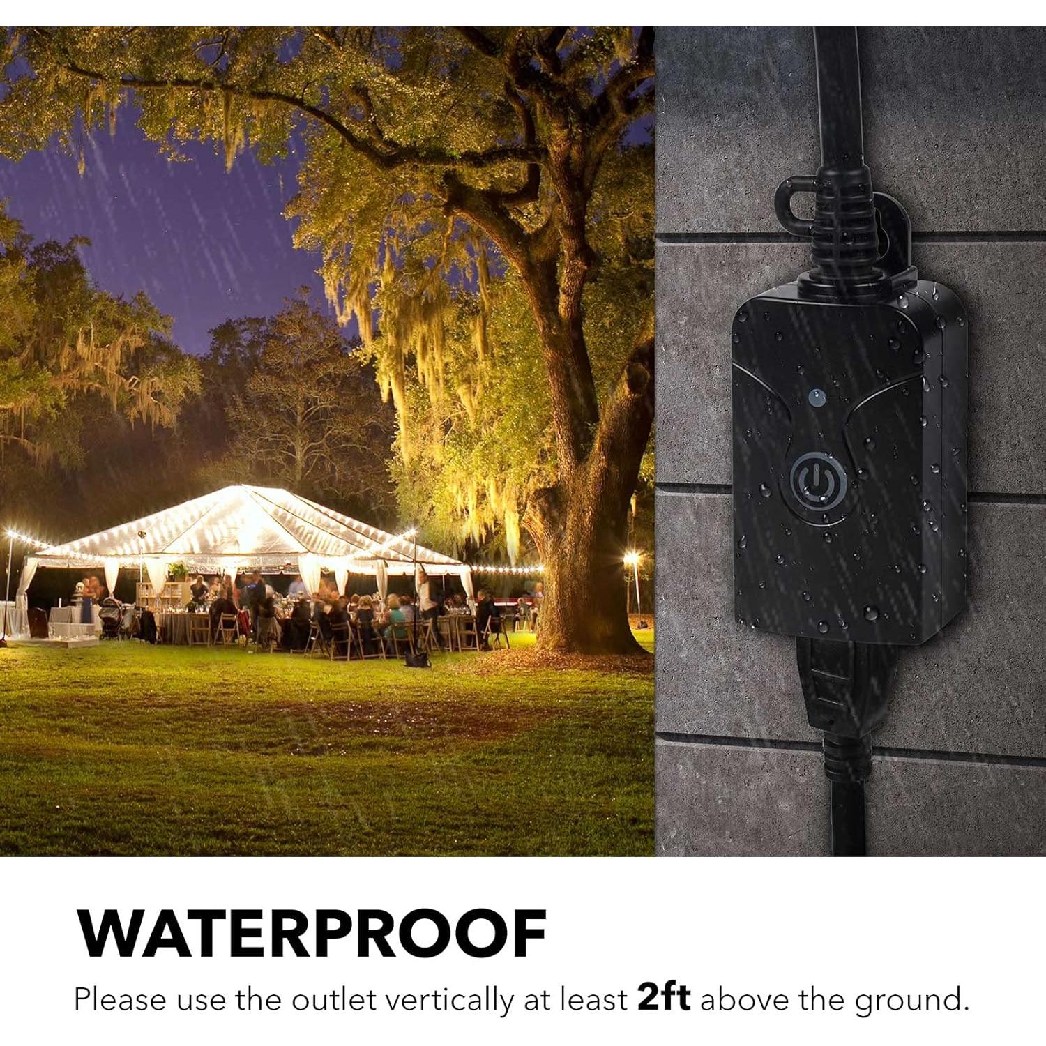 Enchufe Inalámbrico HBN Control Remoto 15A para Interiores y Exteriores